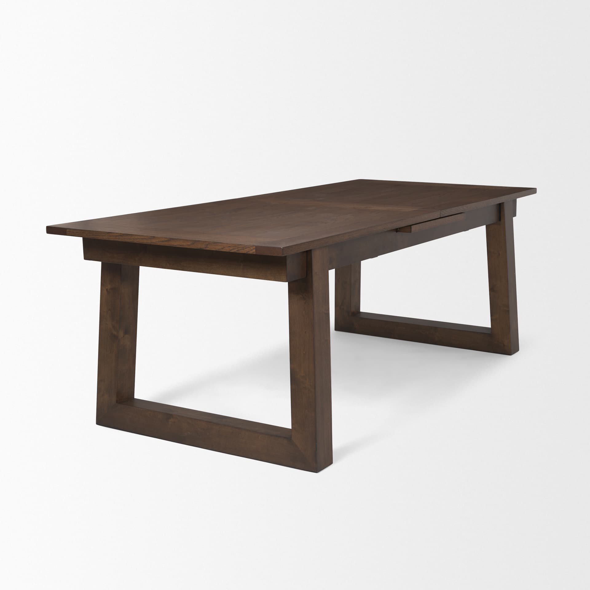 Takota 106.3"L x 39.3"W Rectangular Extendable Dining Table | Modern | Dark Brown Wood | Seats 8 — product photograph