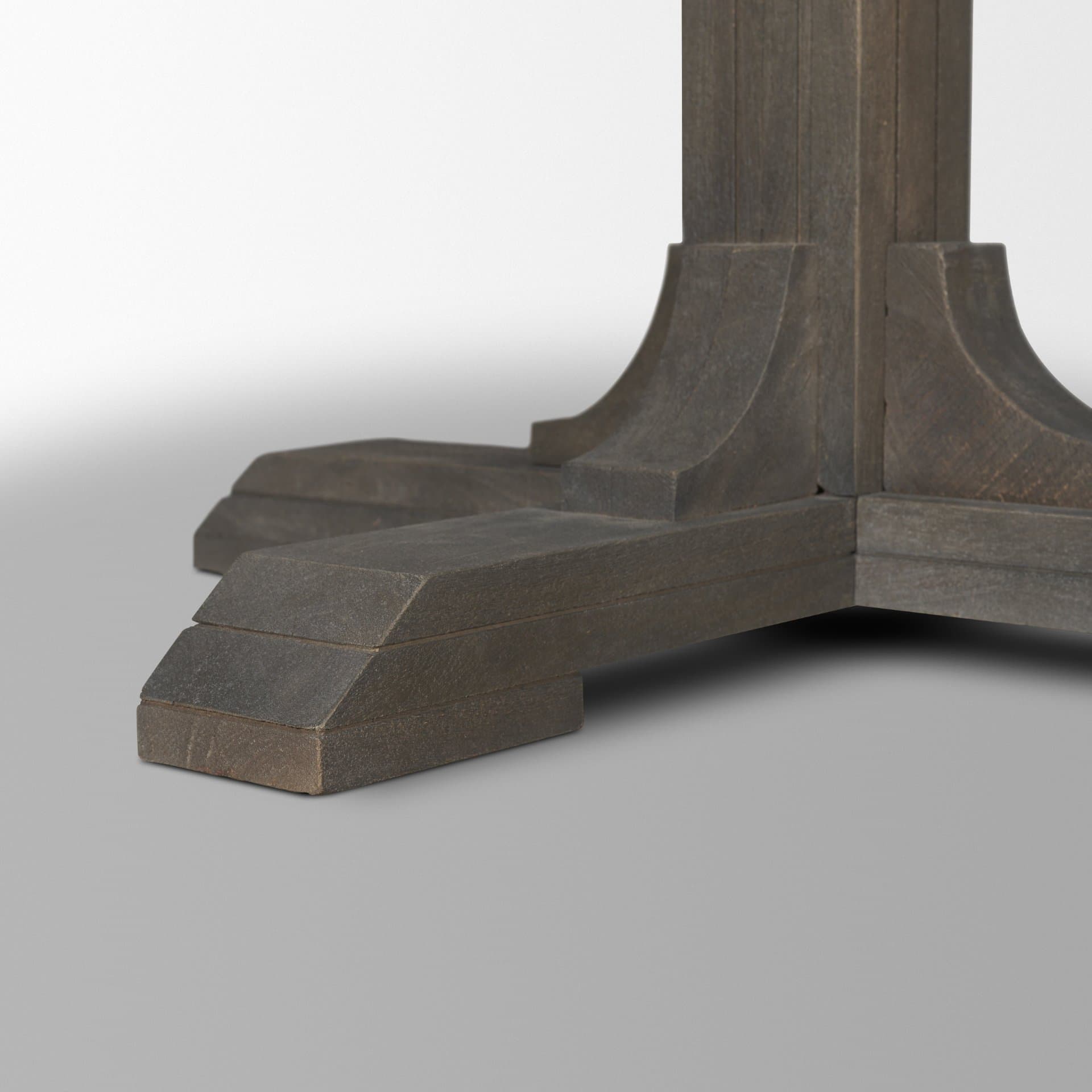 Barrett 54"L x 54"W Pedestal Dining Table | Modern | Brown Wood | Seats 4 — product photograph