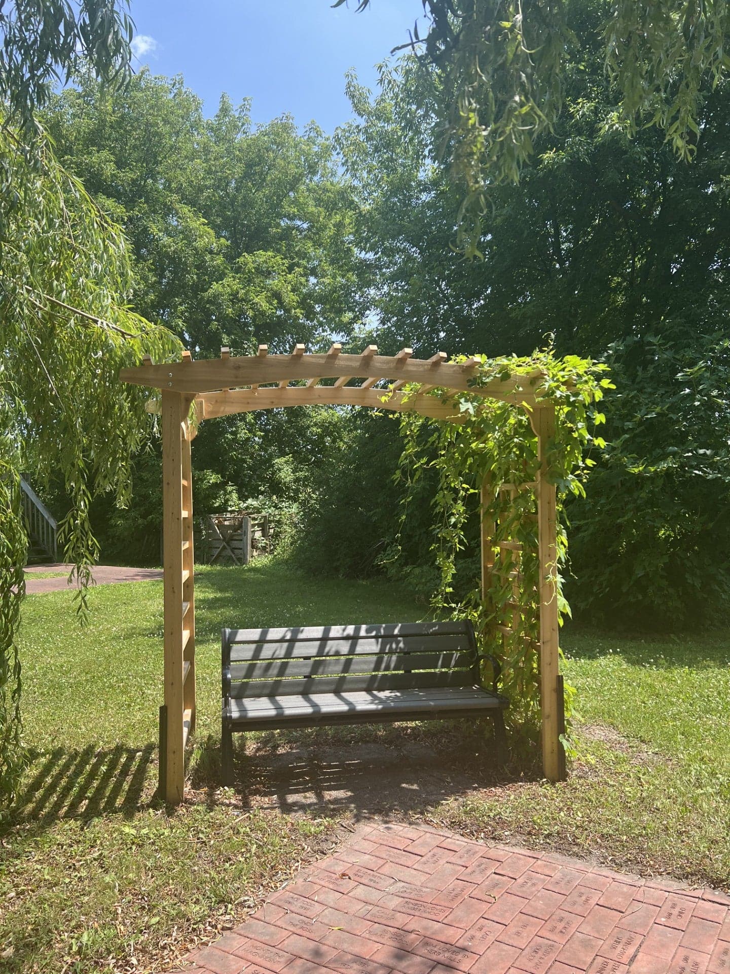 6-Ft Cedar Garden Arbor — product photograph