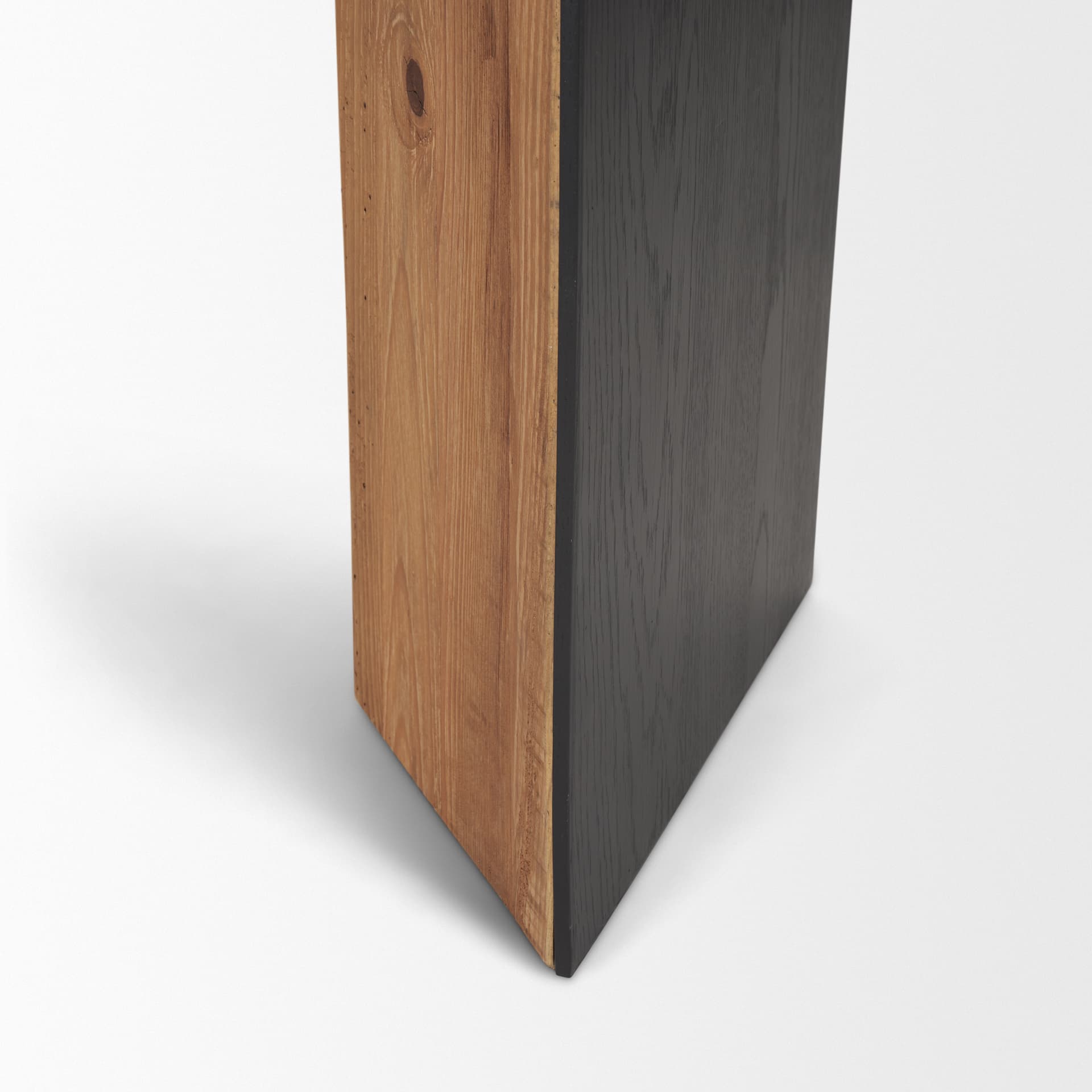 Tabor Natural Wood w/ Black Oak Waterfall Console Table — product photograph