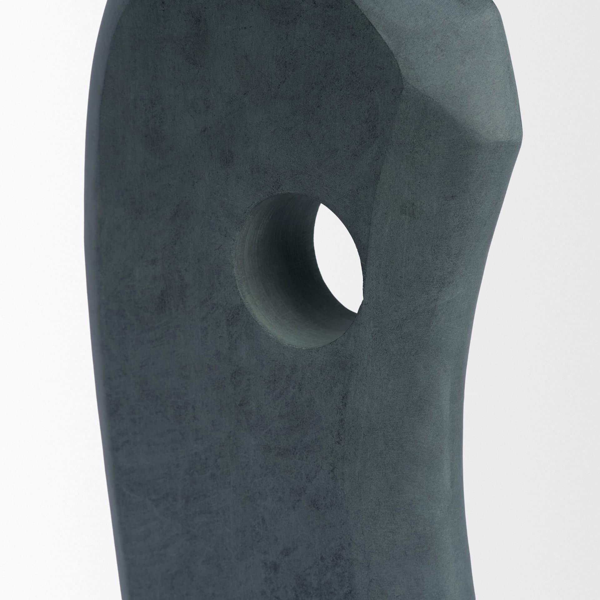 Carico Sculptural Gray Marble Decorative Object — product photograph