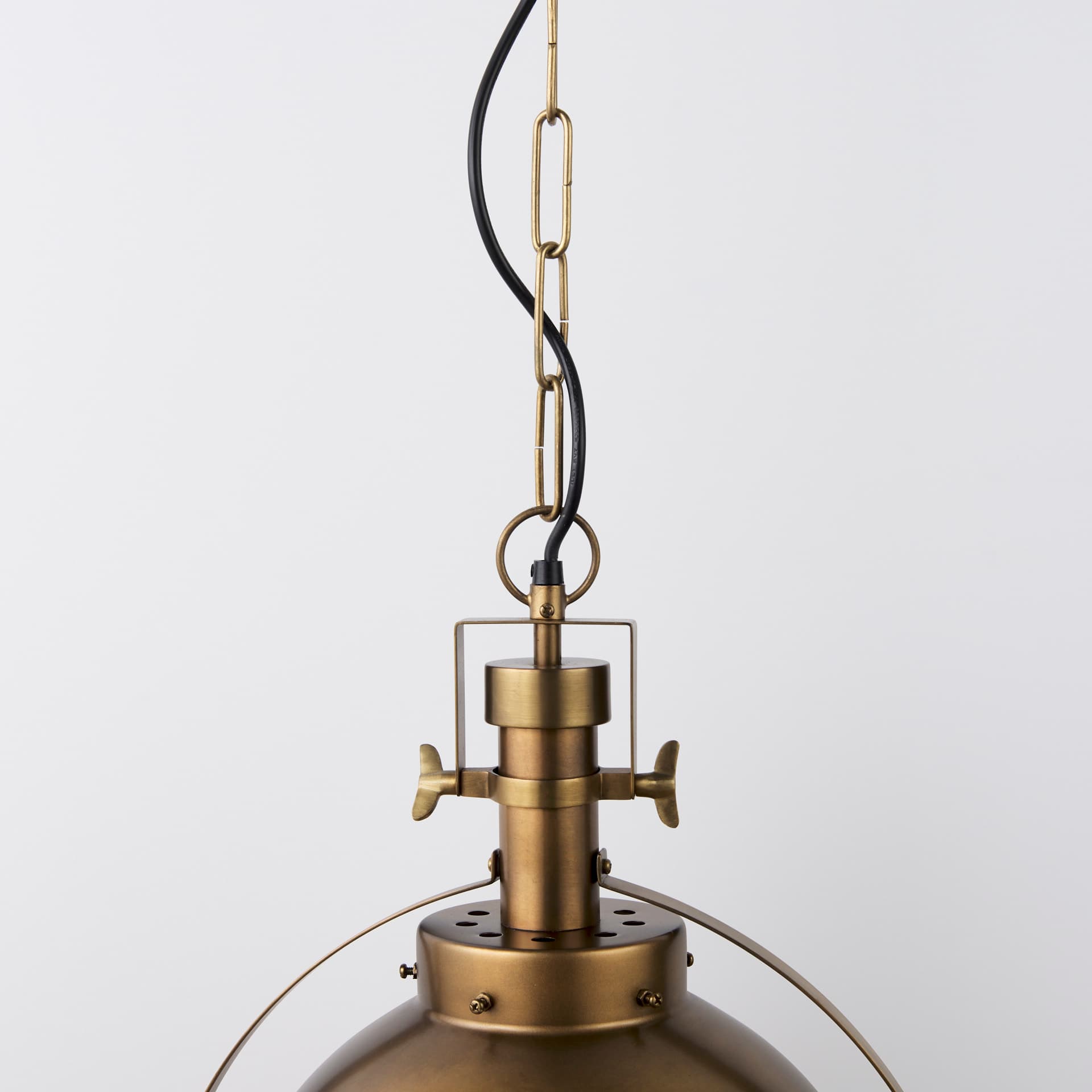 Leighton I 15x20 Gold Toned Metal Spherical Pendant Light — product photograph