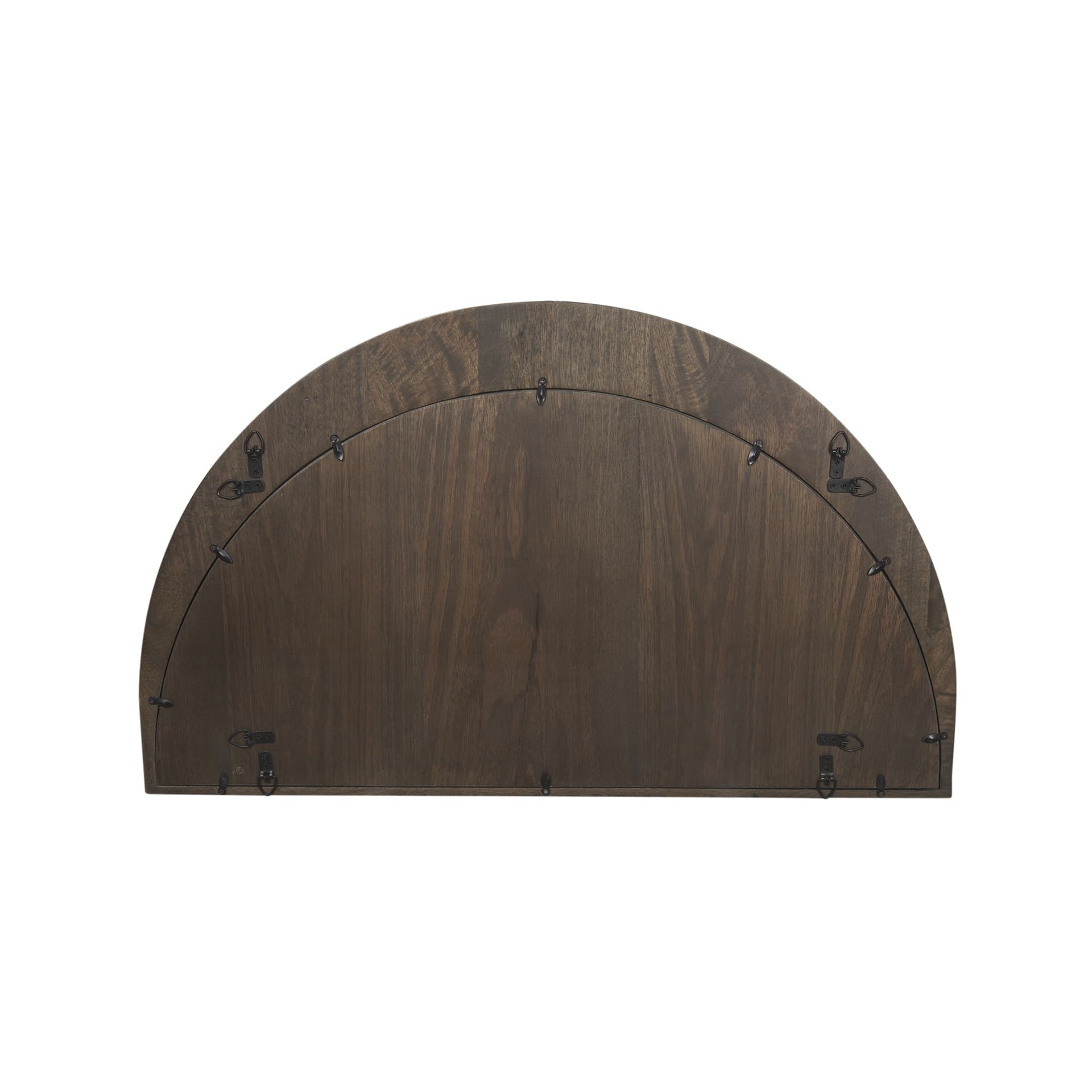 Celeste Dark Brown Wood Small Mirror — product photograph