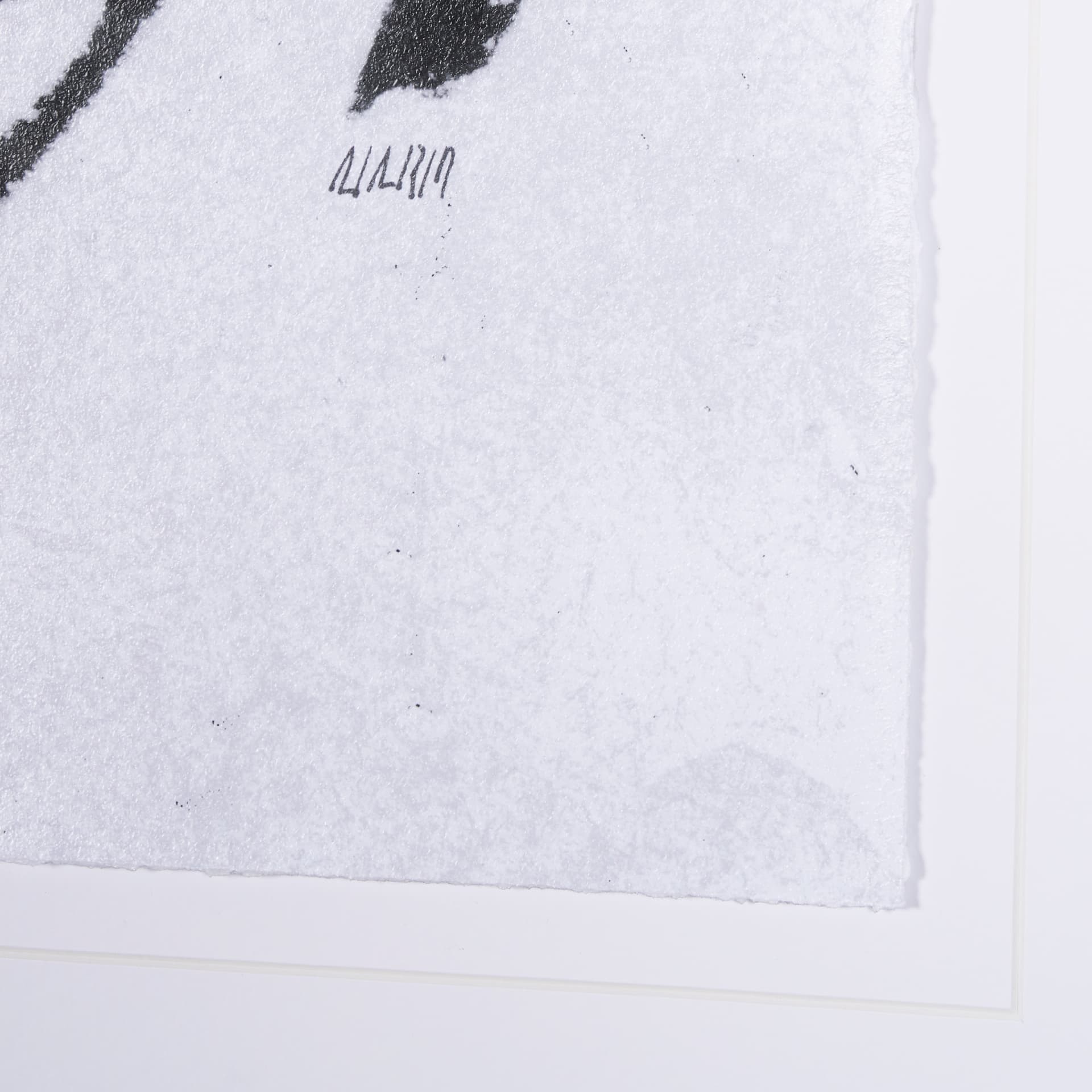 Doodle II by Mercana Studio a Hand Embellished Textured Framed Art Print Matted under Glass — product photograph