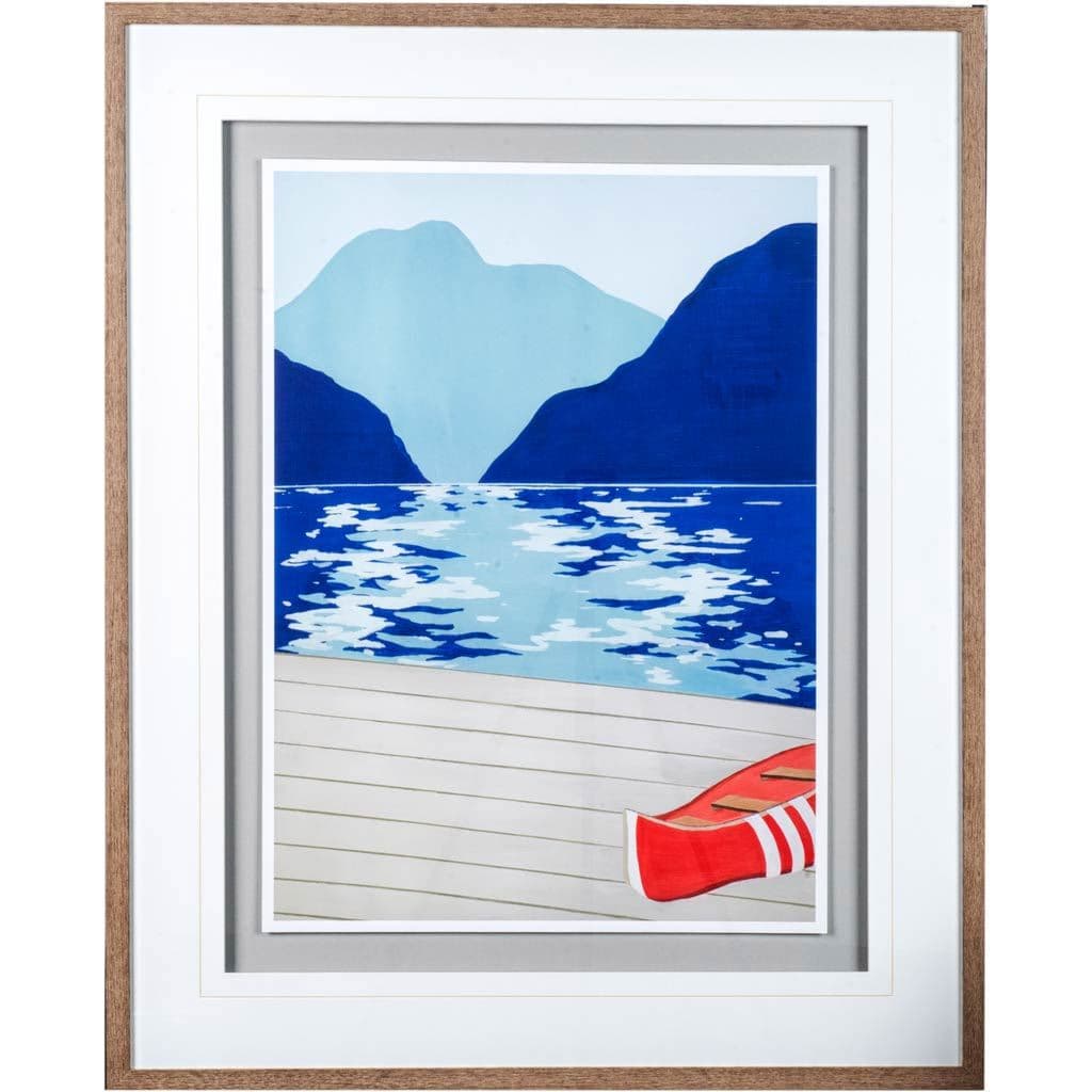 Afternoon Canoe by Dimond, David a Framed Art Print Matted under Glass — product photograph