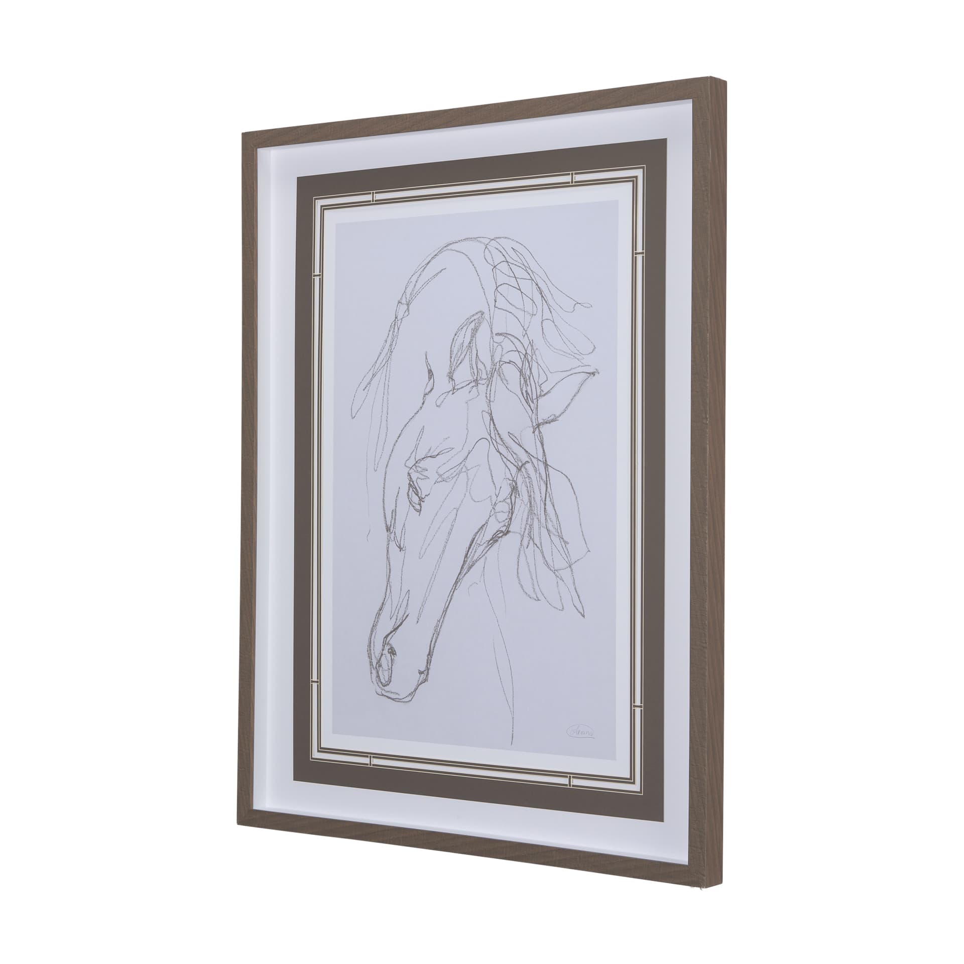 Andalusian I by Mercana Studio a Hand Embellished Textured Framed Art Print Matted under Glass — product photograph