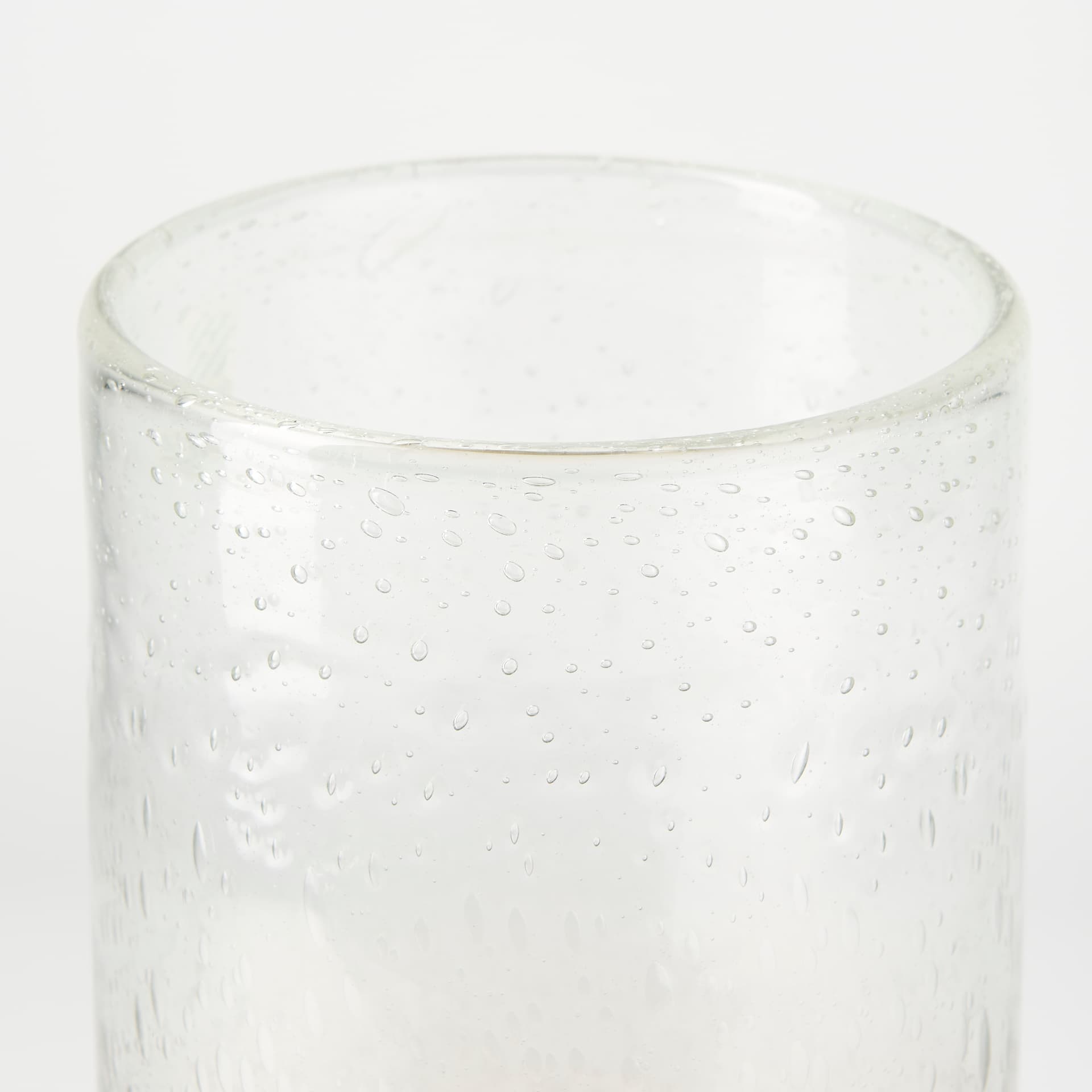 Adriatic I Small Brushed Gold Metal Glass Vase — product photograph