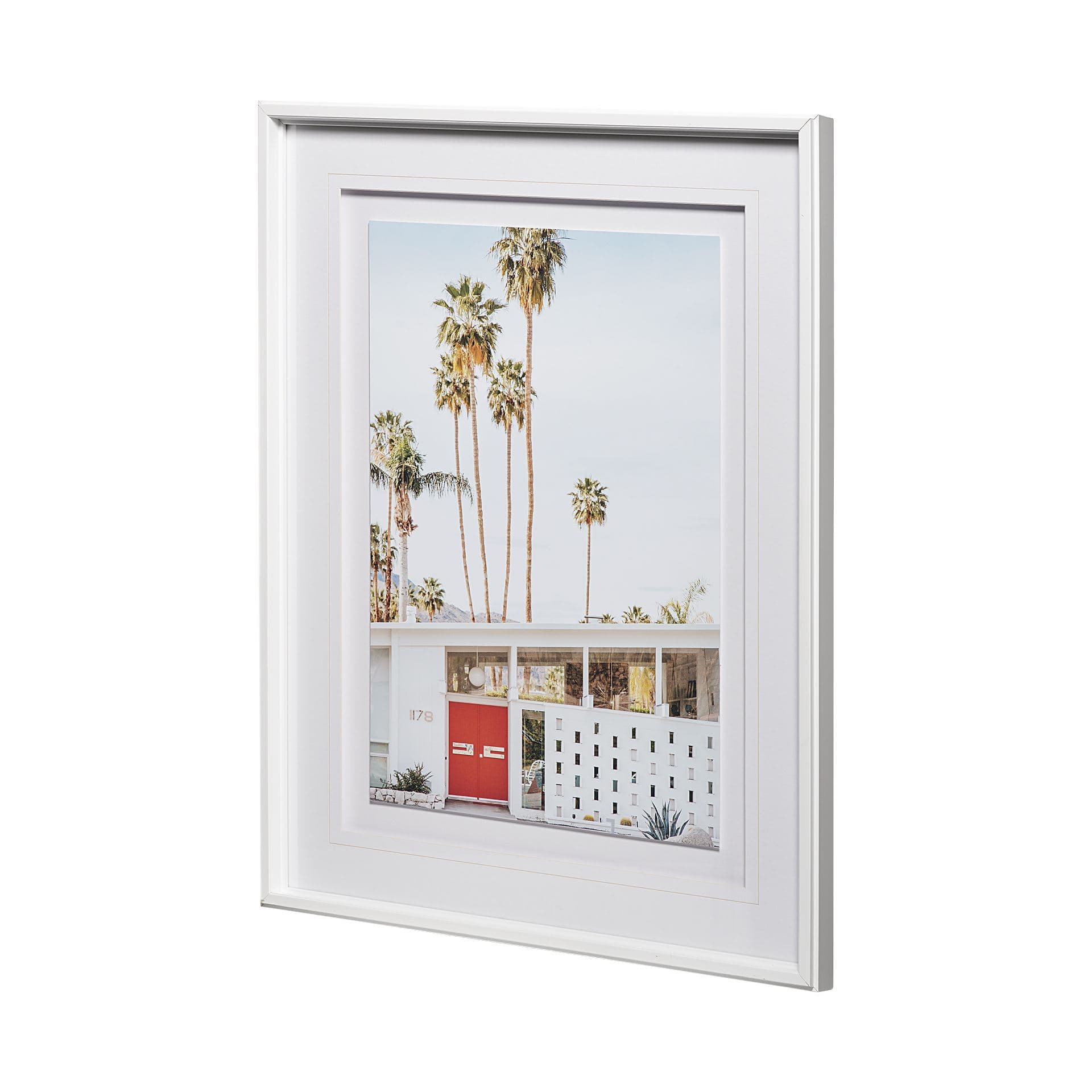 Tropical Heights-Home by Irene Suchoki a Framed Photo Art Print Matted under Glass — product photograph