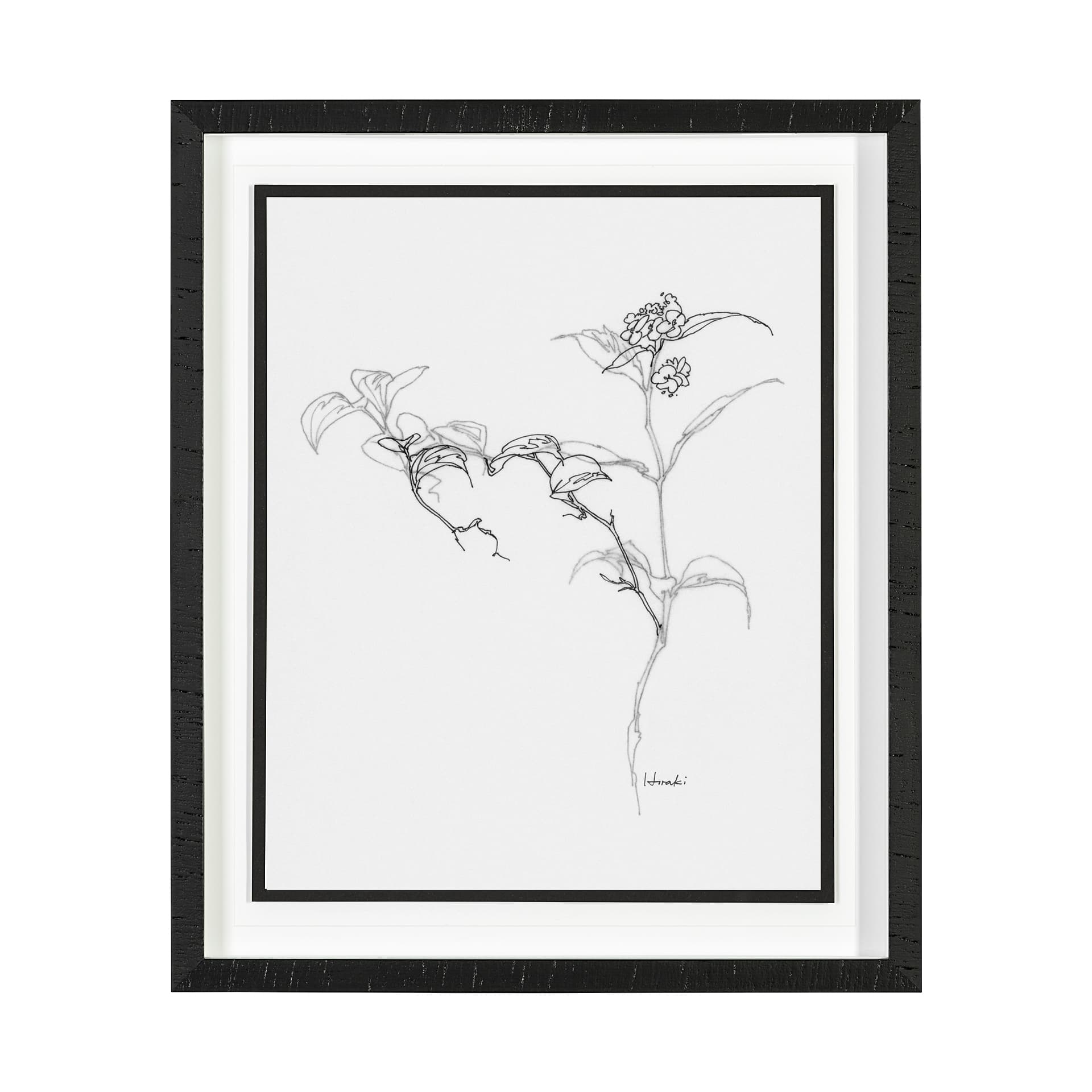 Arrangement VI by Hiraki a Framed Art Print Matted under Glass — product photograph
