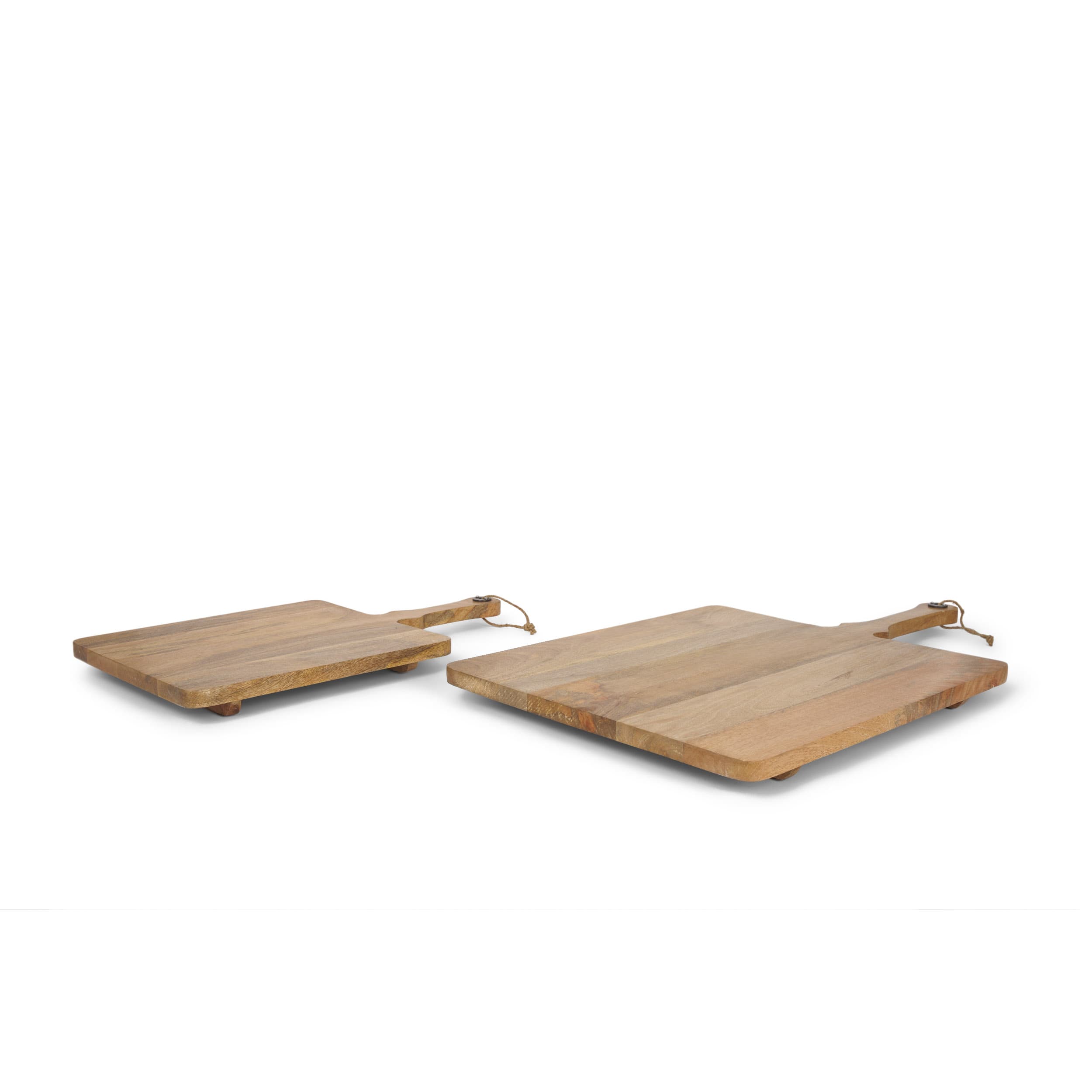 Khana Natural Solid Wood Square Serving Boards — product photograph
