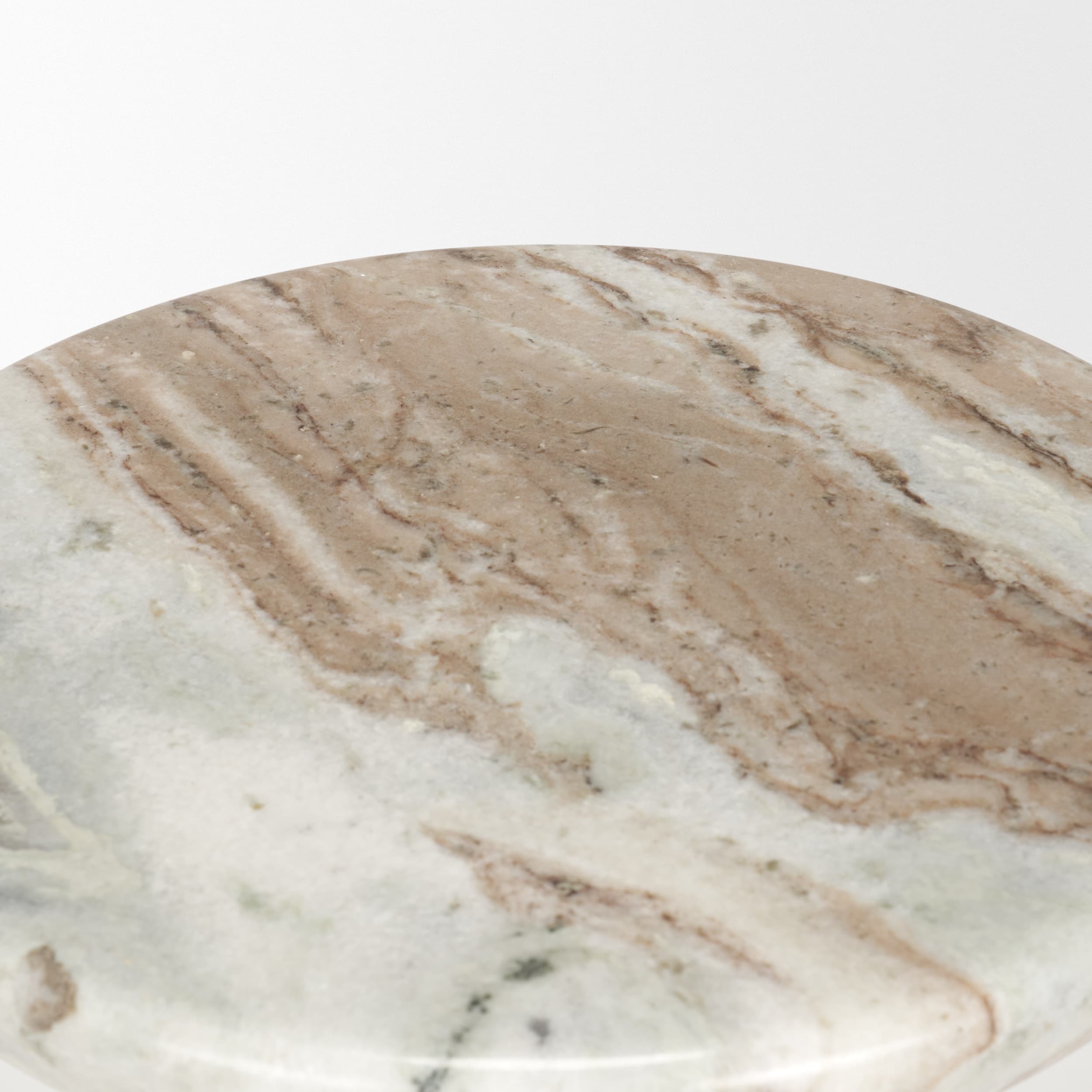 Bellancia Rosa Pink Marble Pedestal Side Table — product photograph
