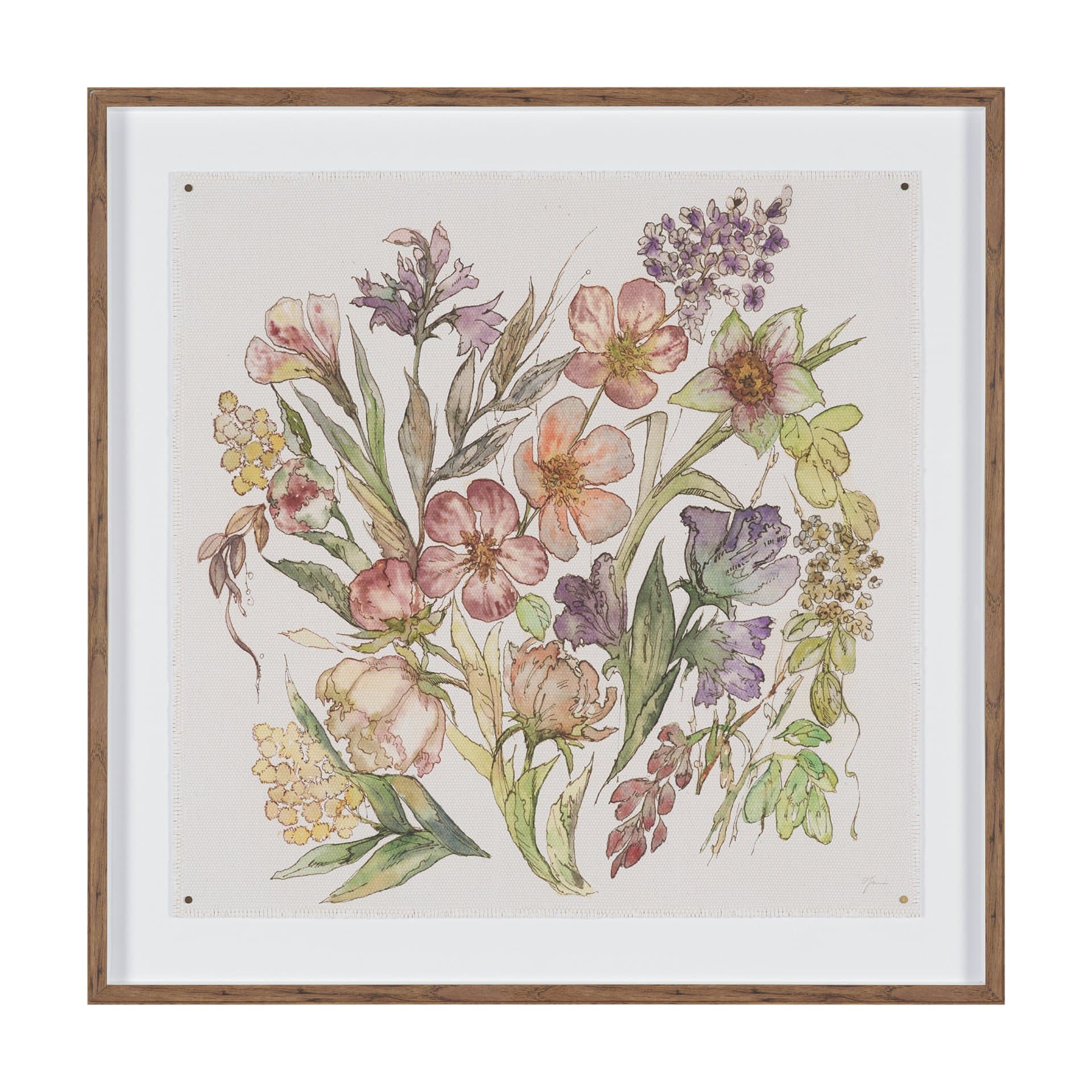 Atelier des Fleurs I by Mercana Studio Framed Artwork Matted under Glass — product photograph