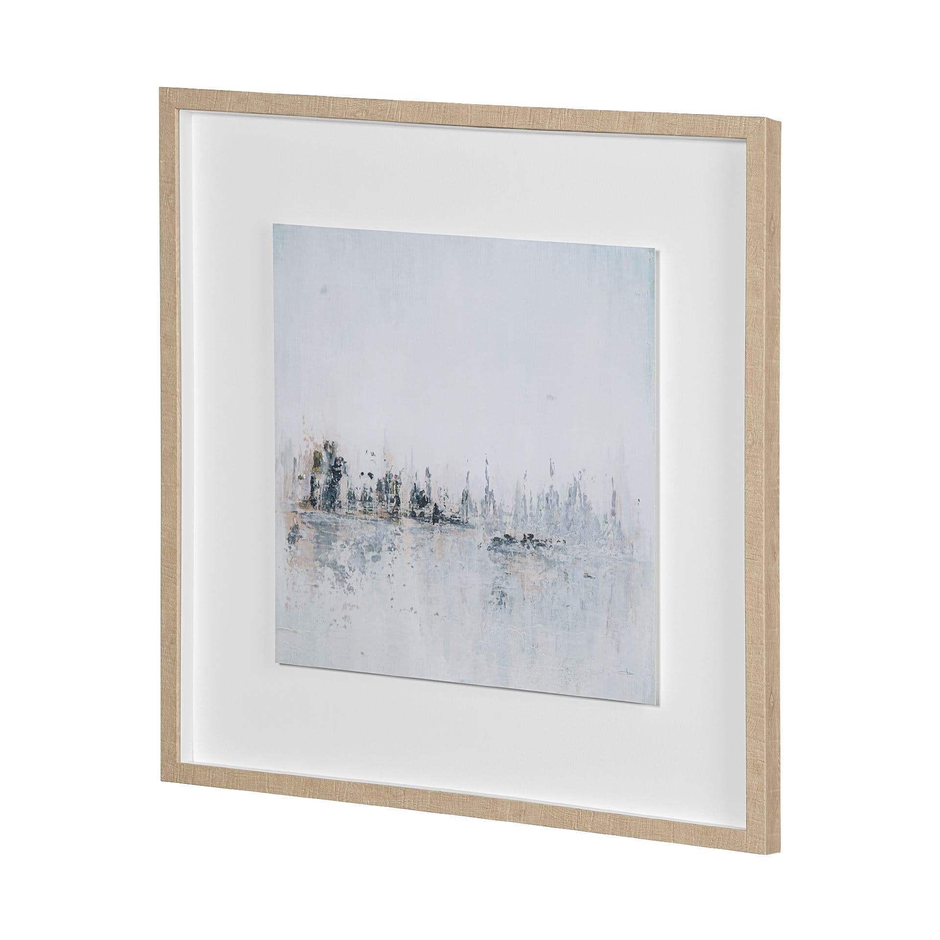 Waterfront II by Jonathan Klassen a Hand Embellished Textured Framed Art Print Matted under Glass — product photograph