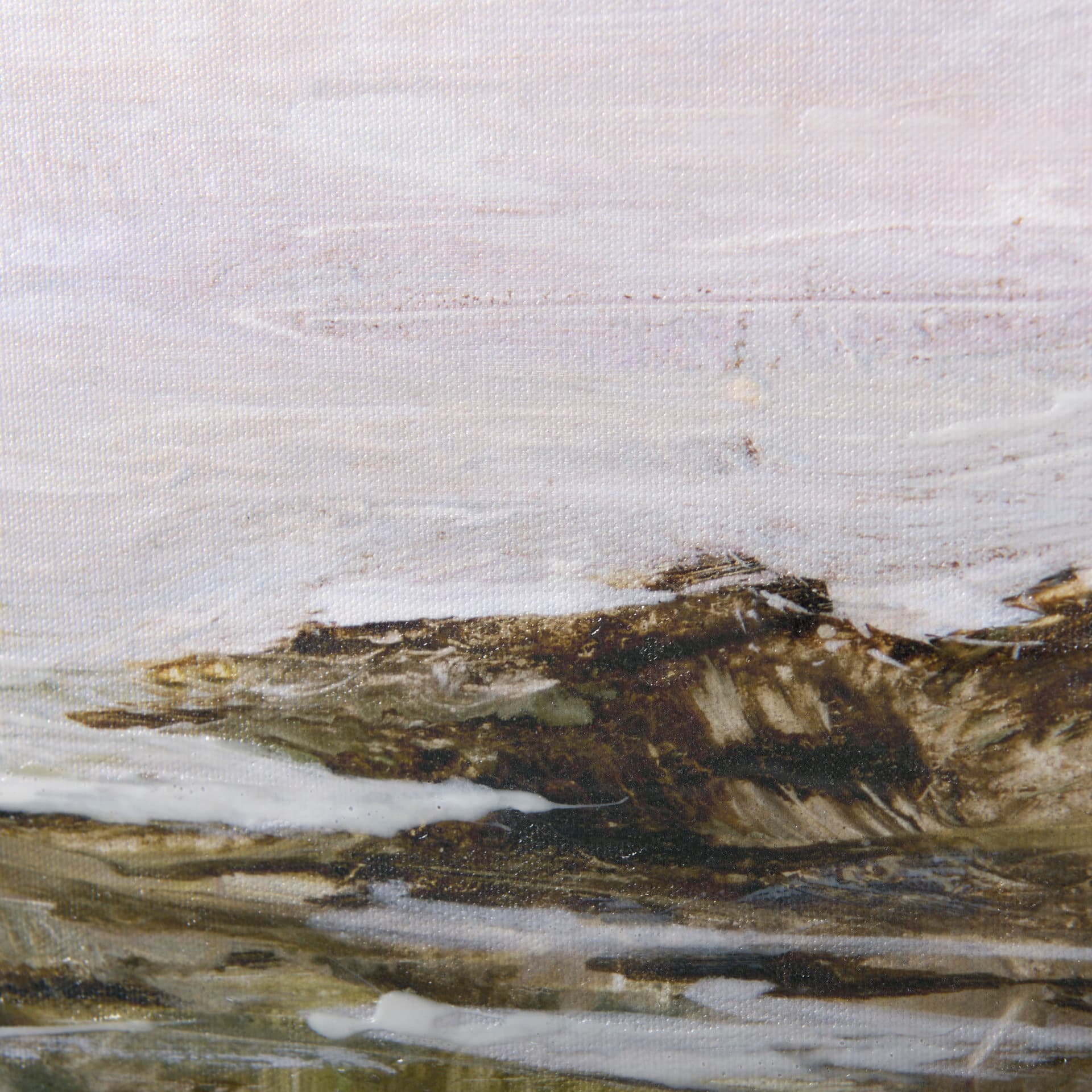 Sea View by Mercana Studio a Hand Embellished Textured Framed Canvas — product photograph