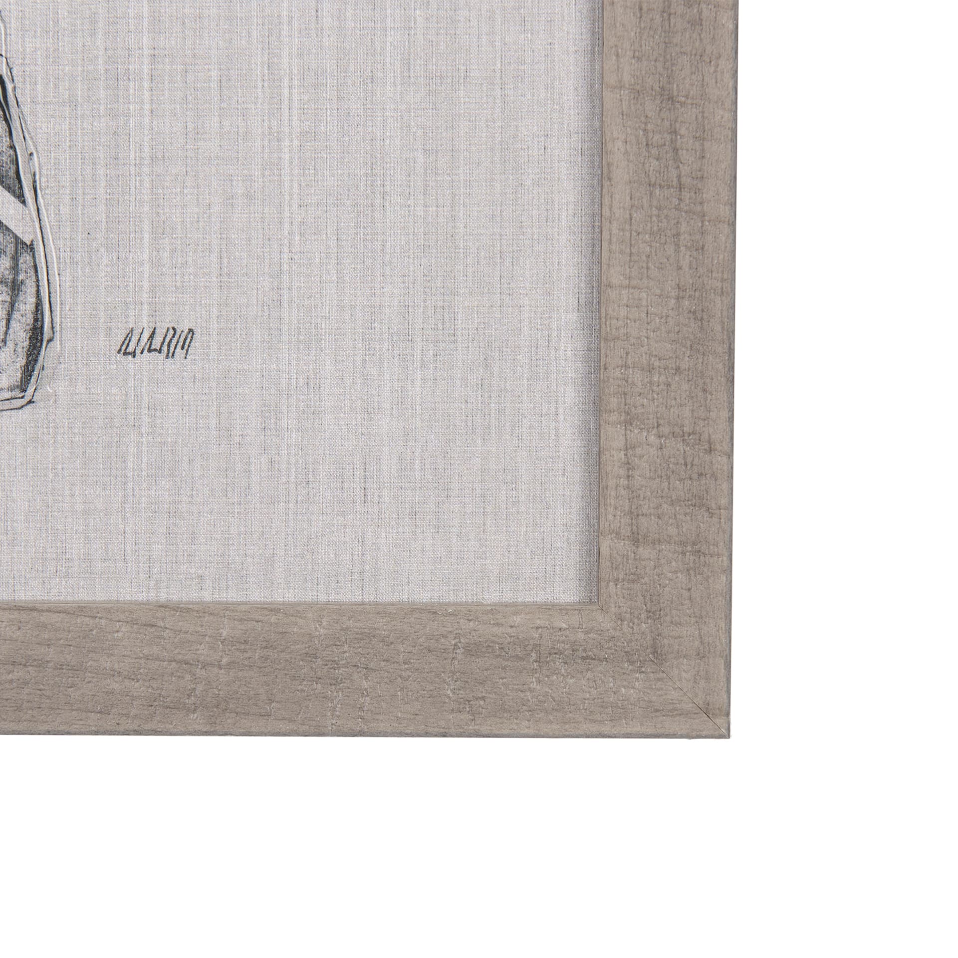 Moth Blue II by Mercana Studio a Hand Embellished Textured Framed Art Print — product photograph