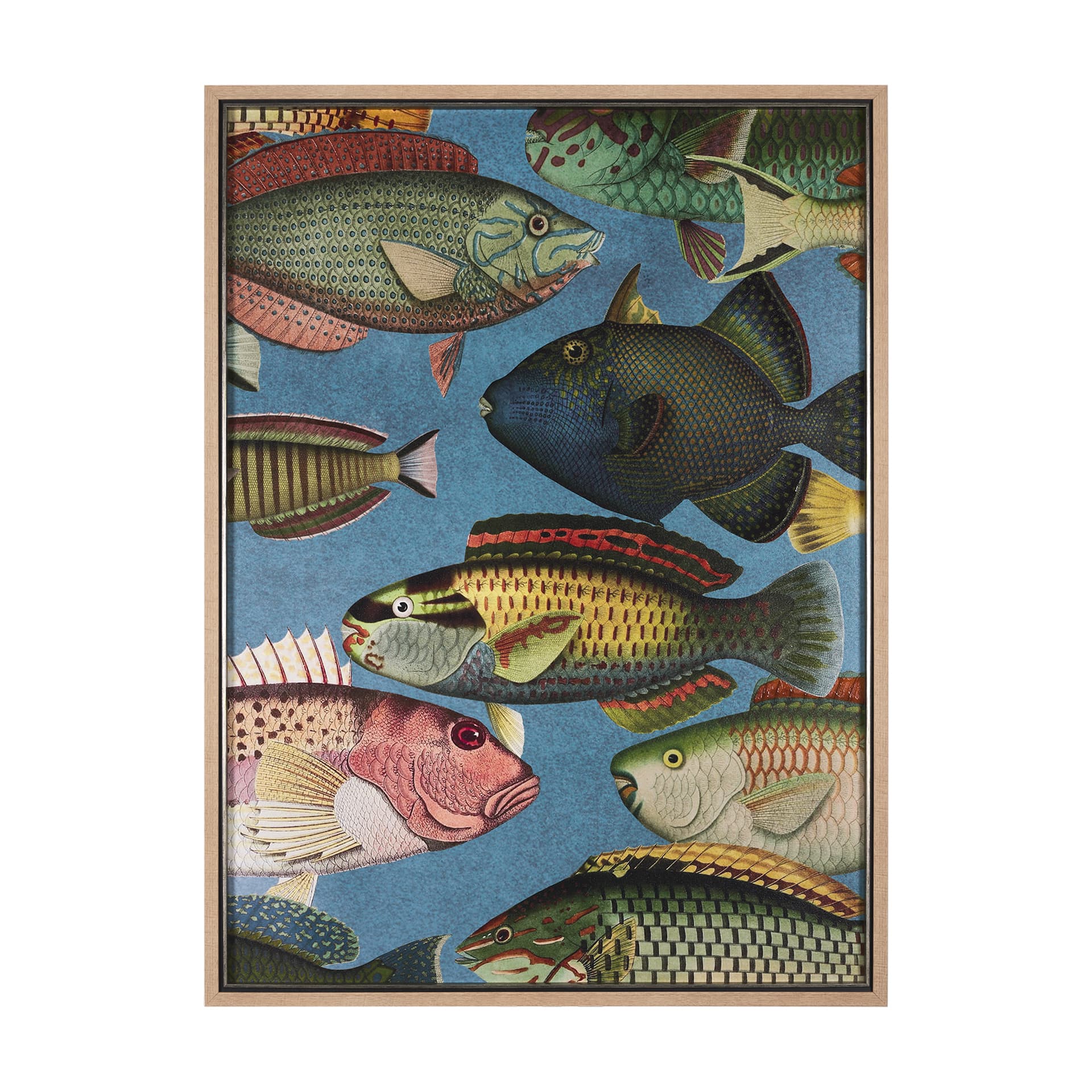 Vadum Piscis by Mercana Studio a Hand Embelished Textured Framed Art Print — product photograph