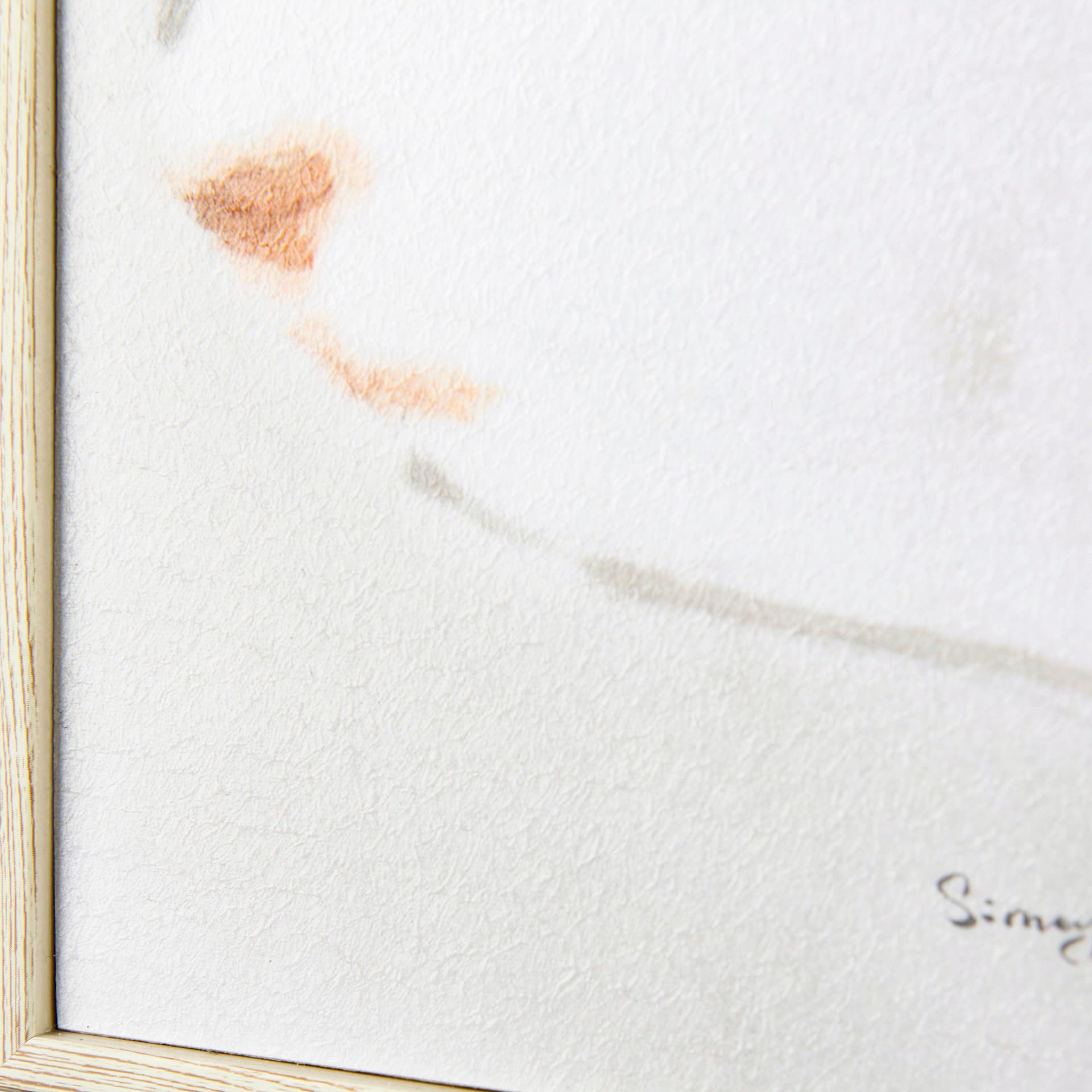Rabit Gazing II by Mercana Studio a Hand Embellished Textured Framed Art Print — product photograph