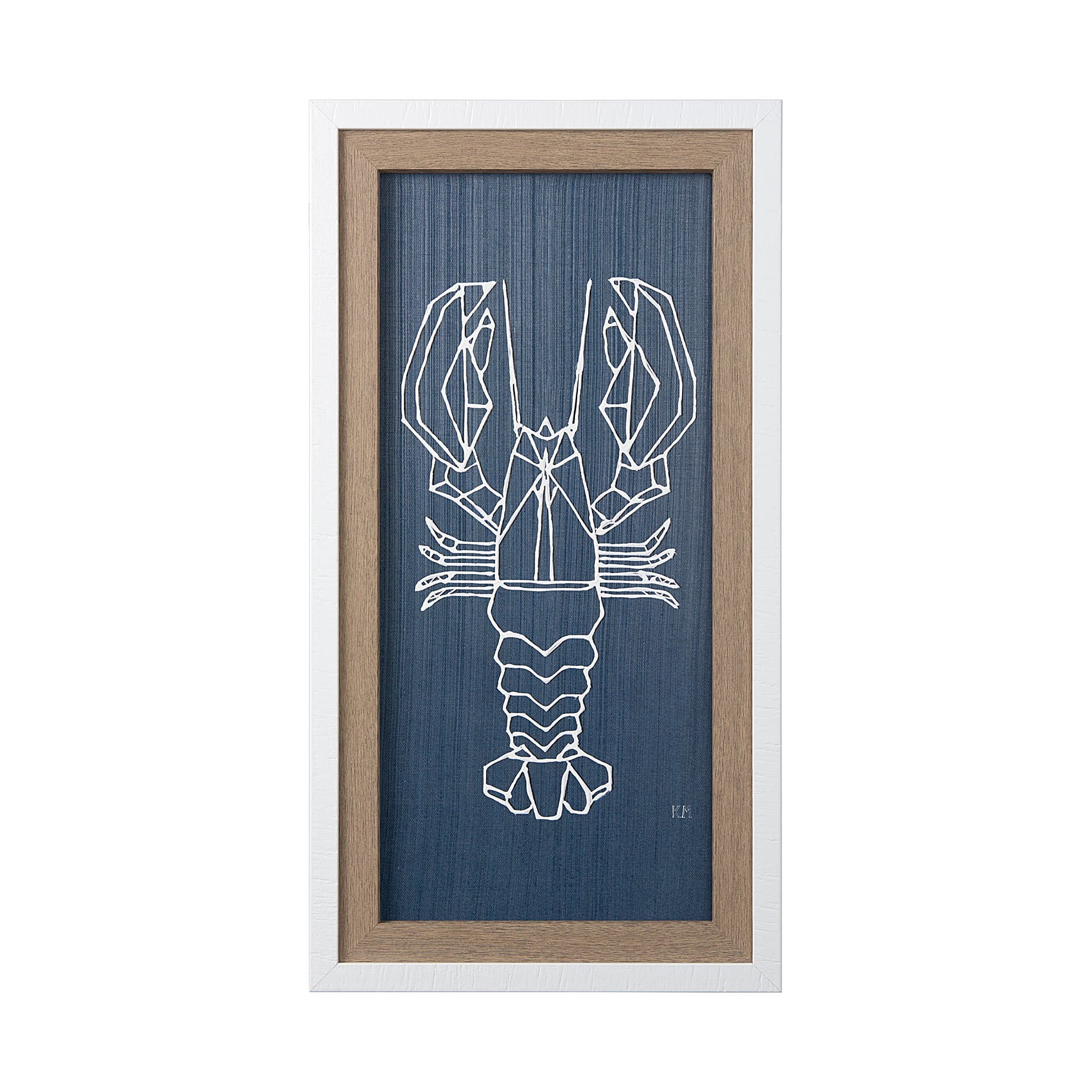 Crawfish II by Mercana Studio a Hand Embellished Textured Framed Art Print — product photograph