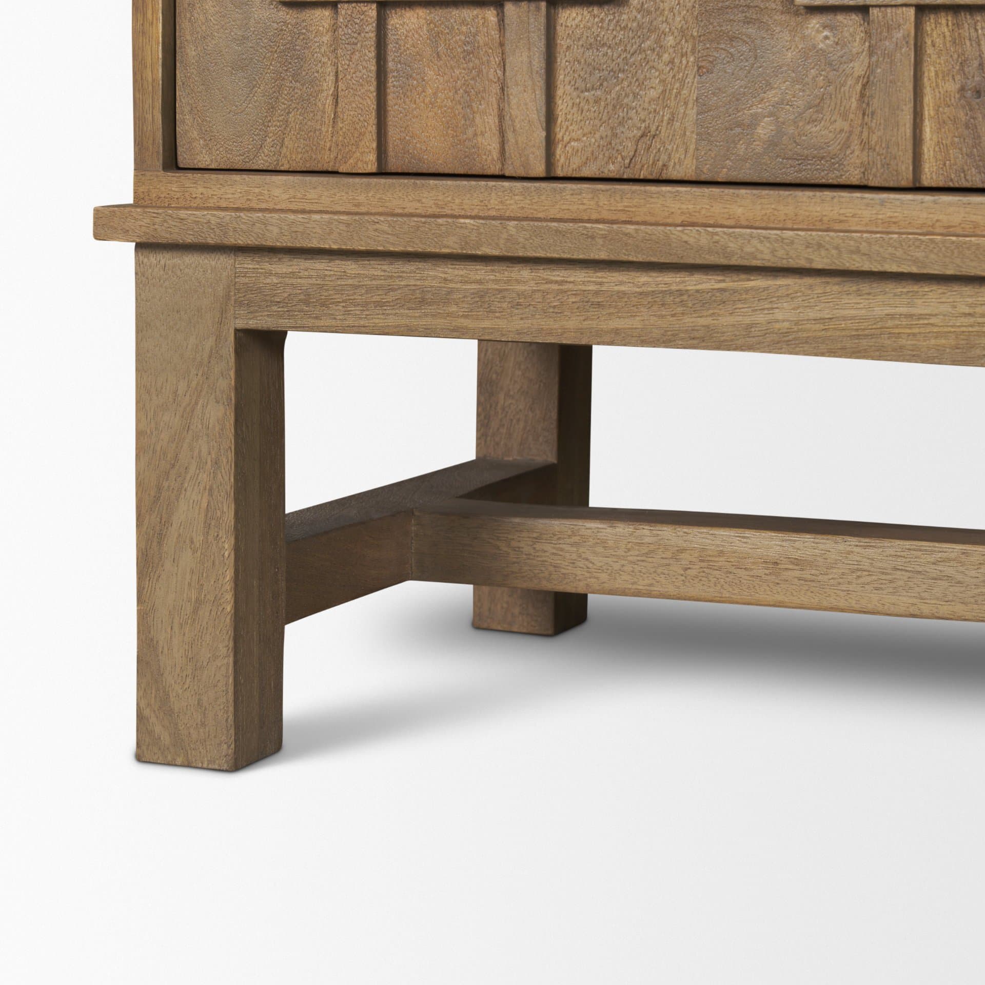 Truss Cool Brown Wood 4 Door Closed Sideboard — product photograph