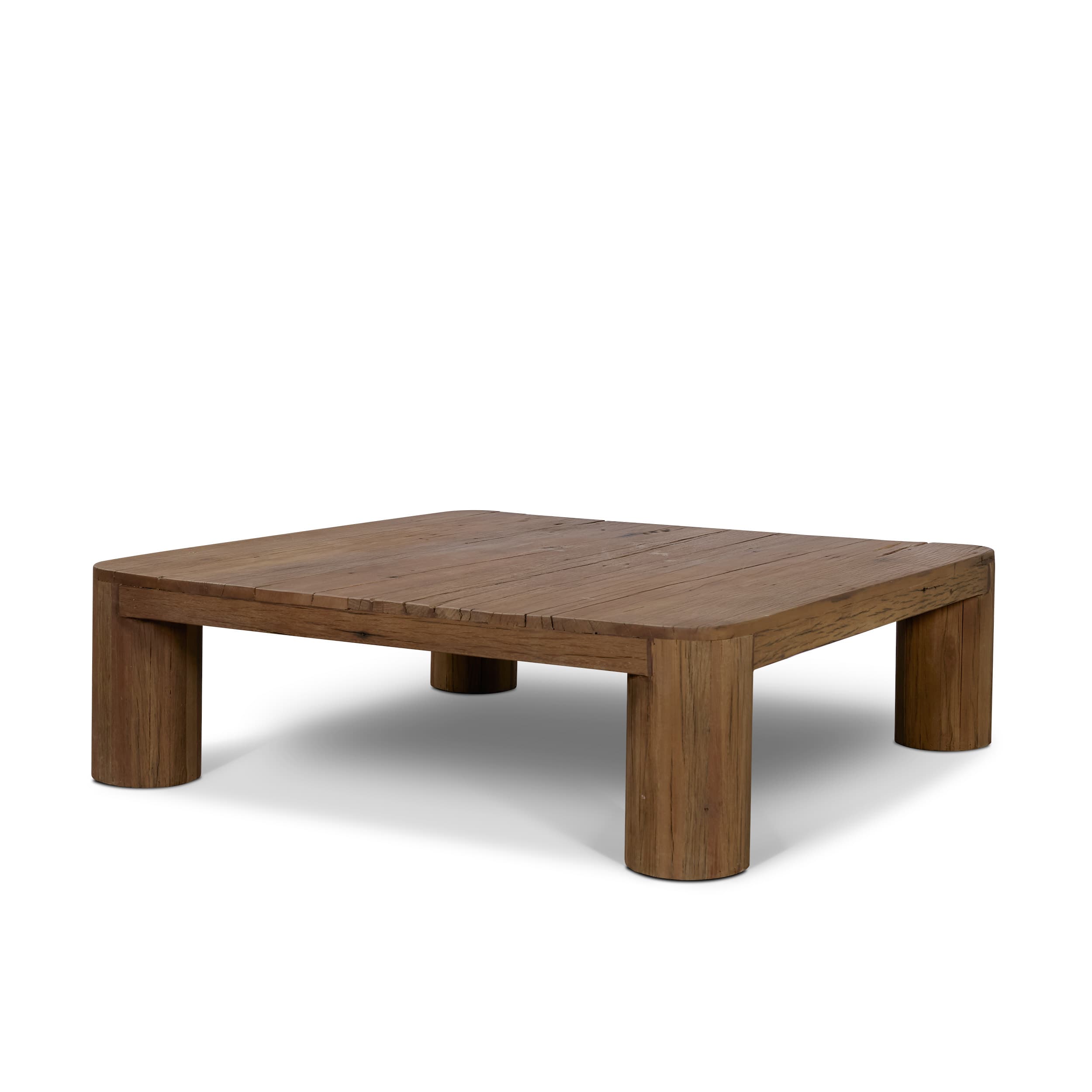 Hewitt Square Smooth Reclaimed Wood Coffee Table — product photograph