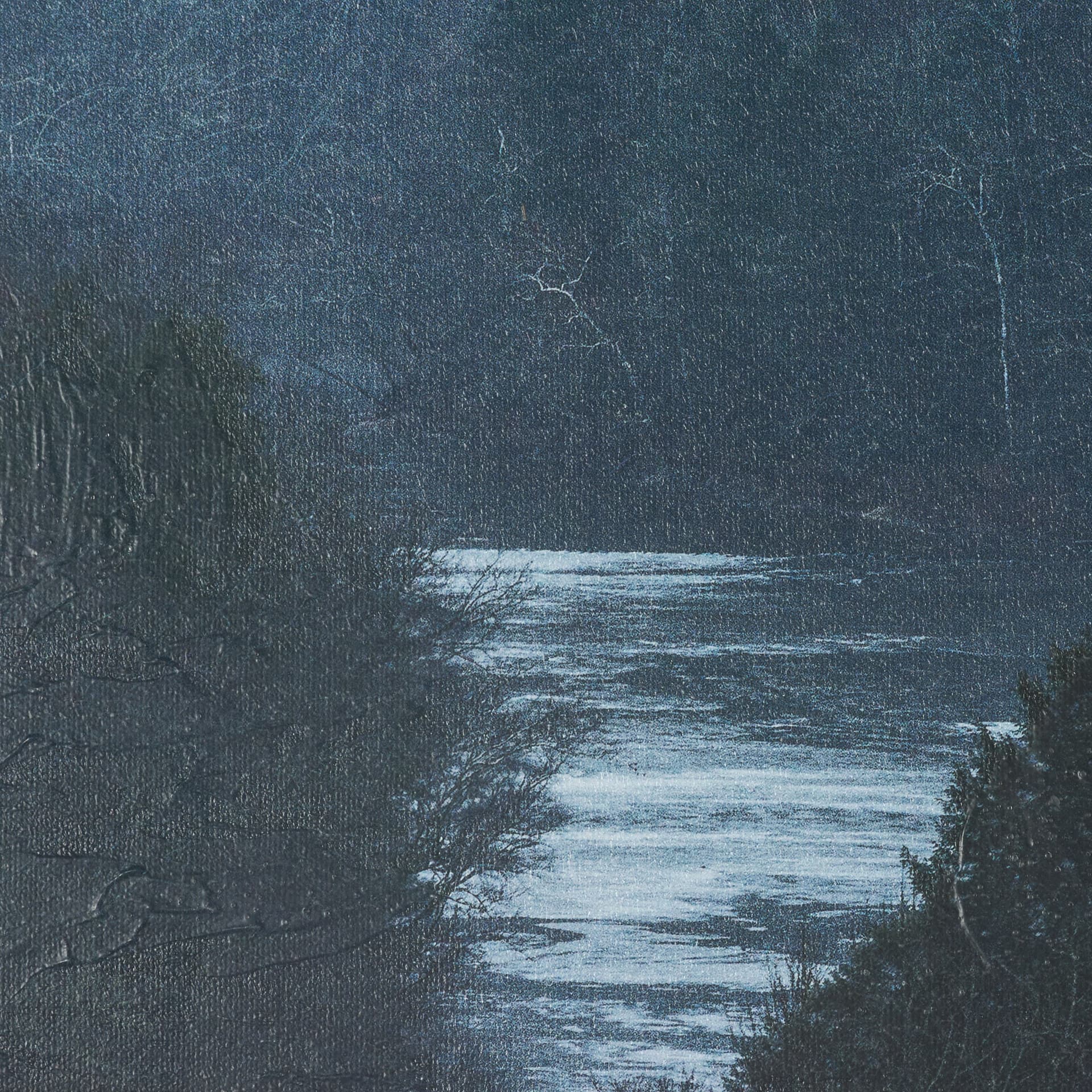 Stormy Morning by Dimitry Papkov Hand Embelished Textured Framed Art Print Matted under Glass — product photograph