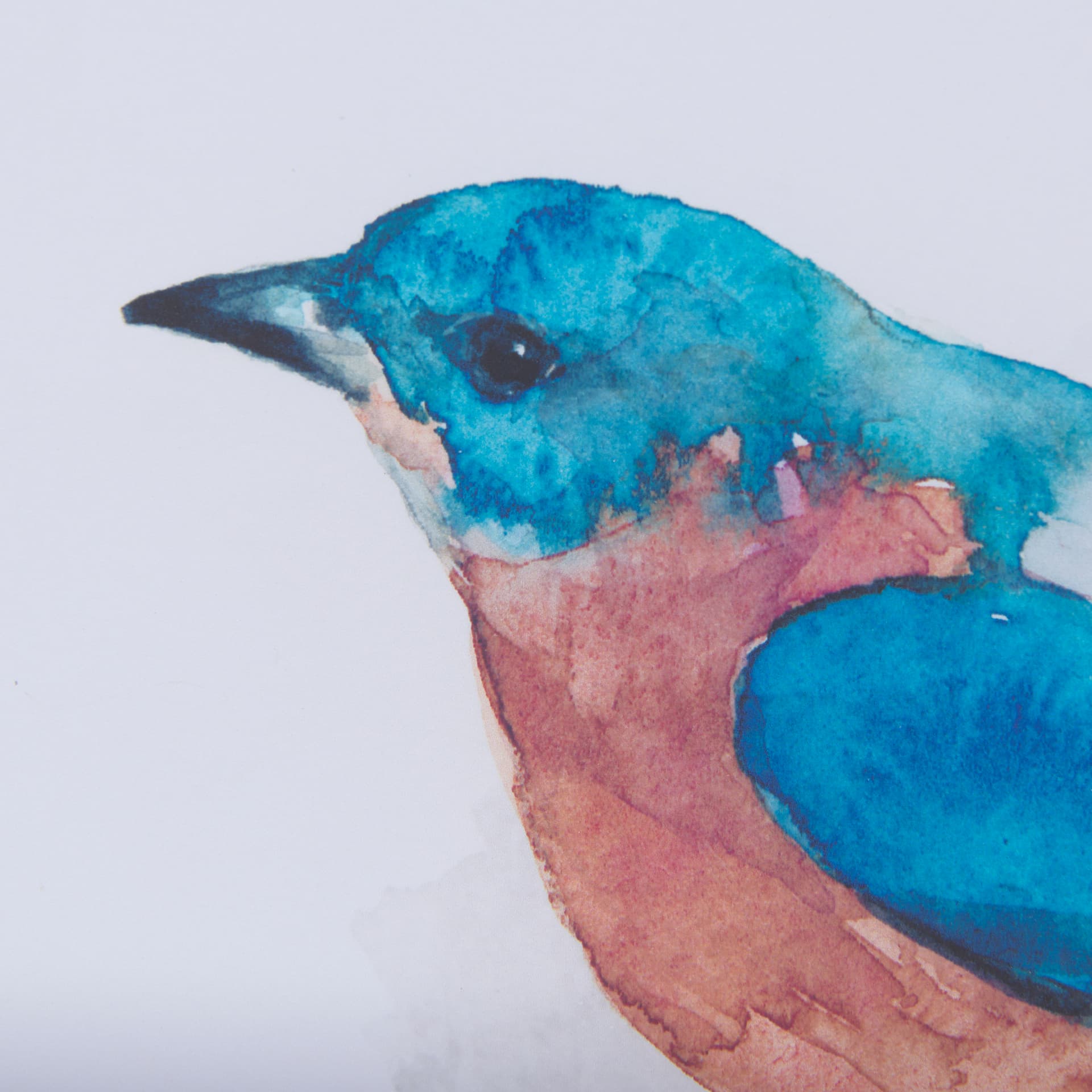 Eastern Blue V by Mercana Studio a Hand Embellished Textured Framed Art Print Matted under Glass — product photograph