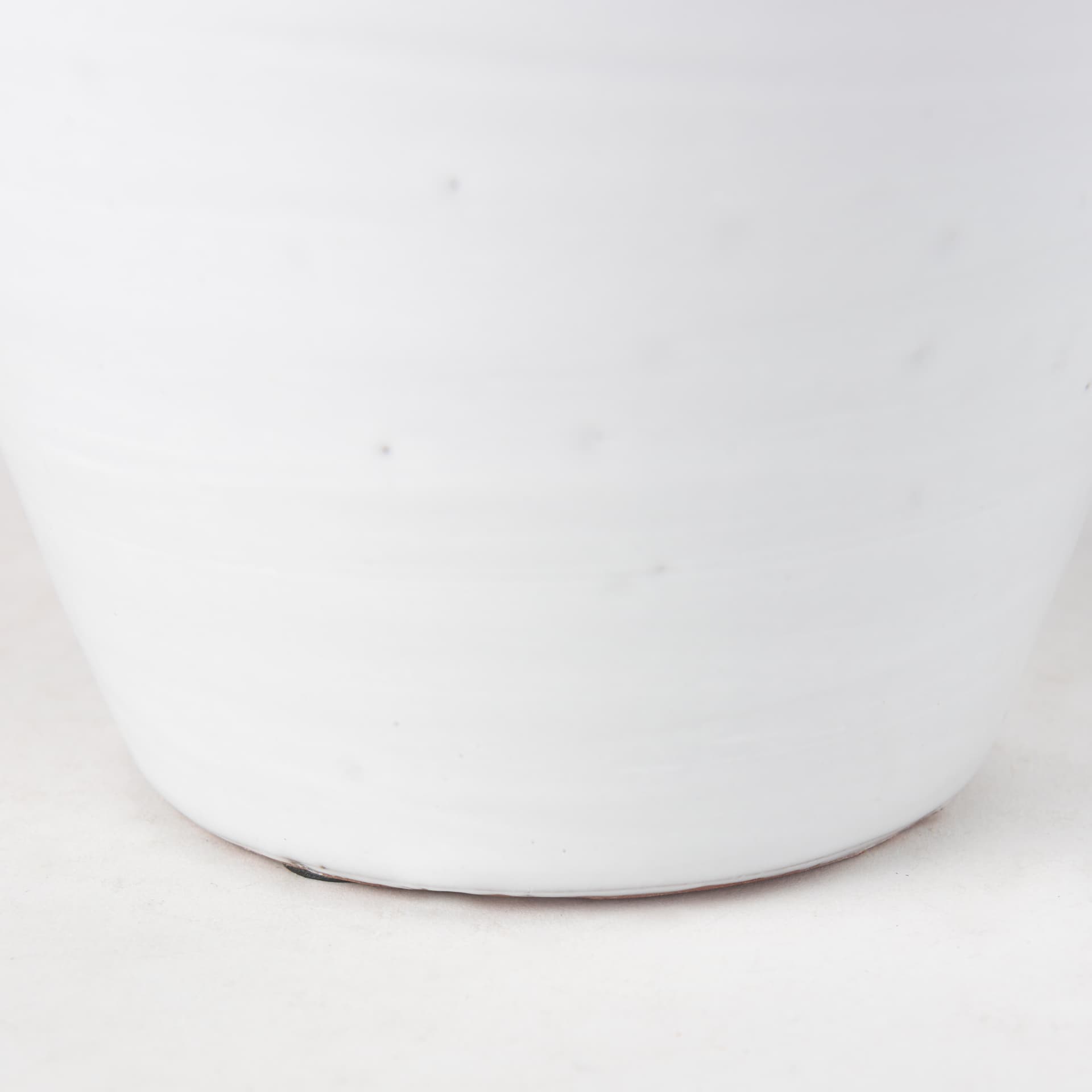 Basin Medium Off-White Glazed Vase — product photograph