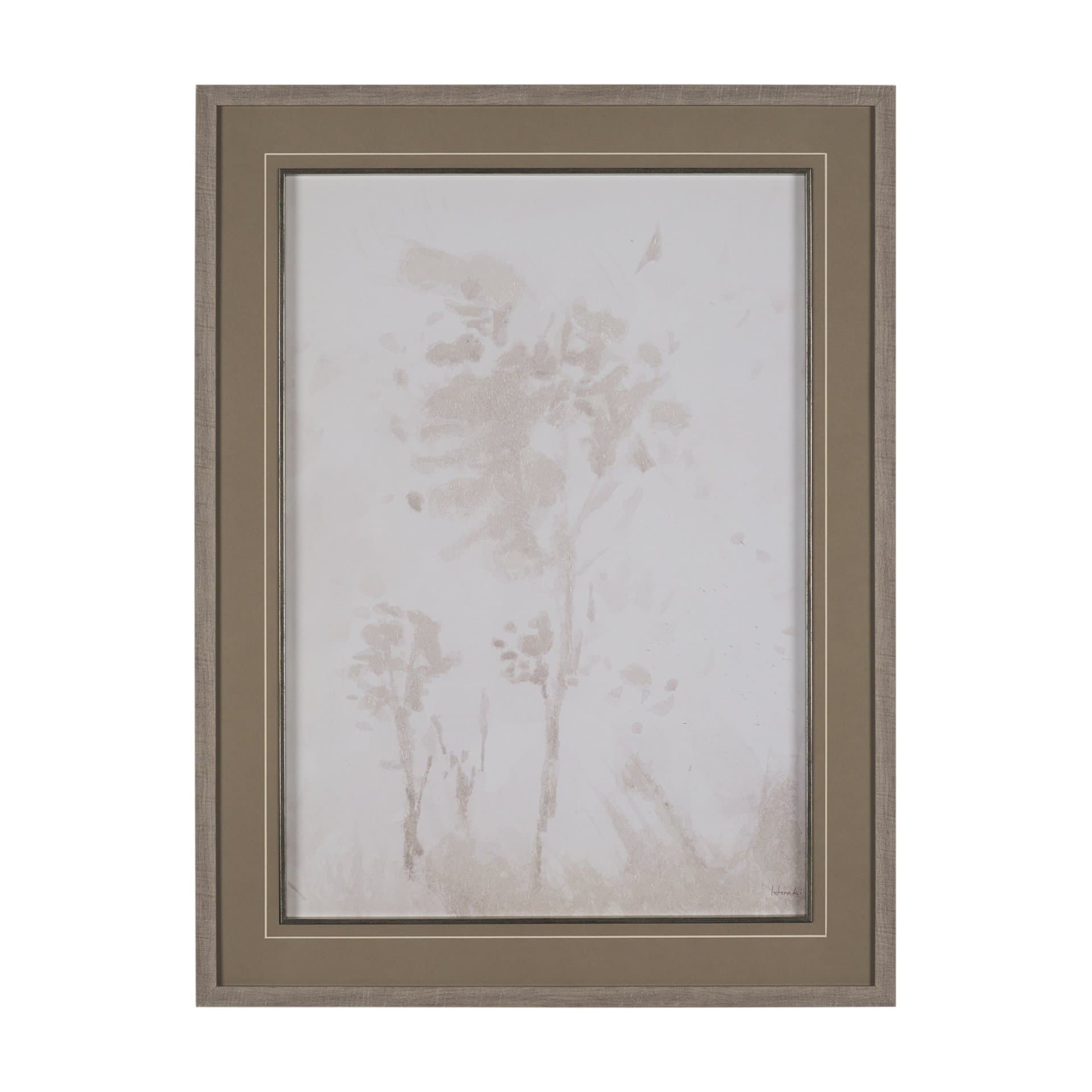 Quiet Canopy II by Mercana Studio Hand-Embellished Framed Artwork Matted under Glass — product photograph