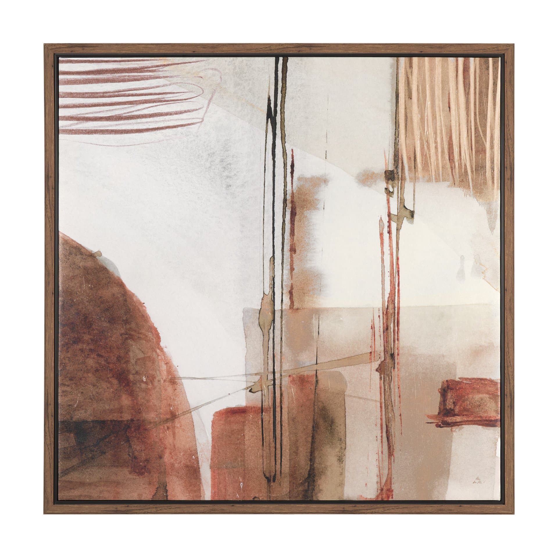 Echoes in Balance II by Mercana Studio Hand-Embellished Textured Framed Canvas Artwork — product photograph
