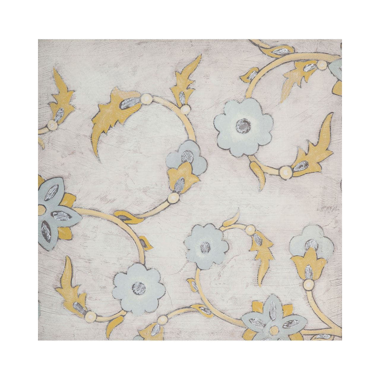 Spa Floral Fresco III by Mercana Studio a Hand Embellished Textured Canvas — product photograph