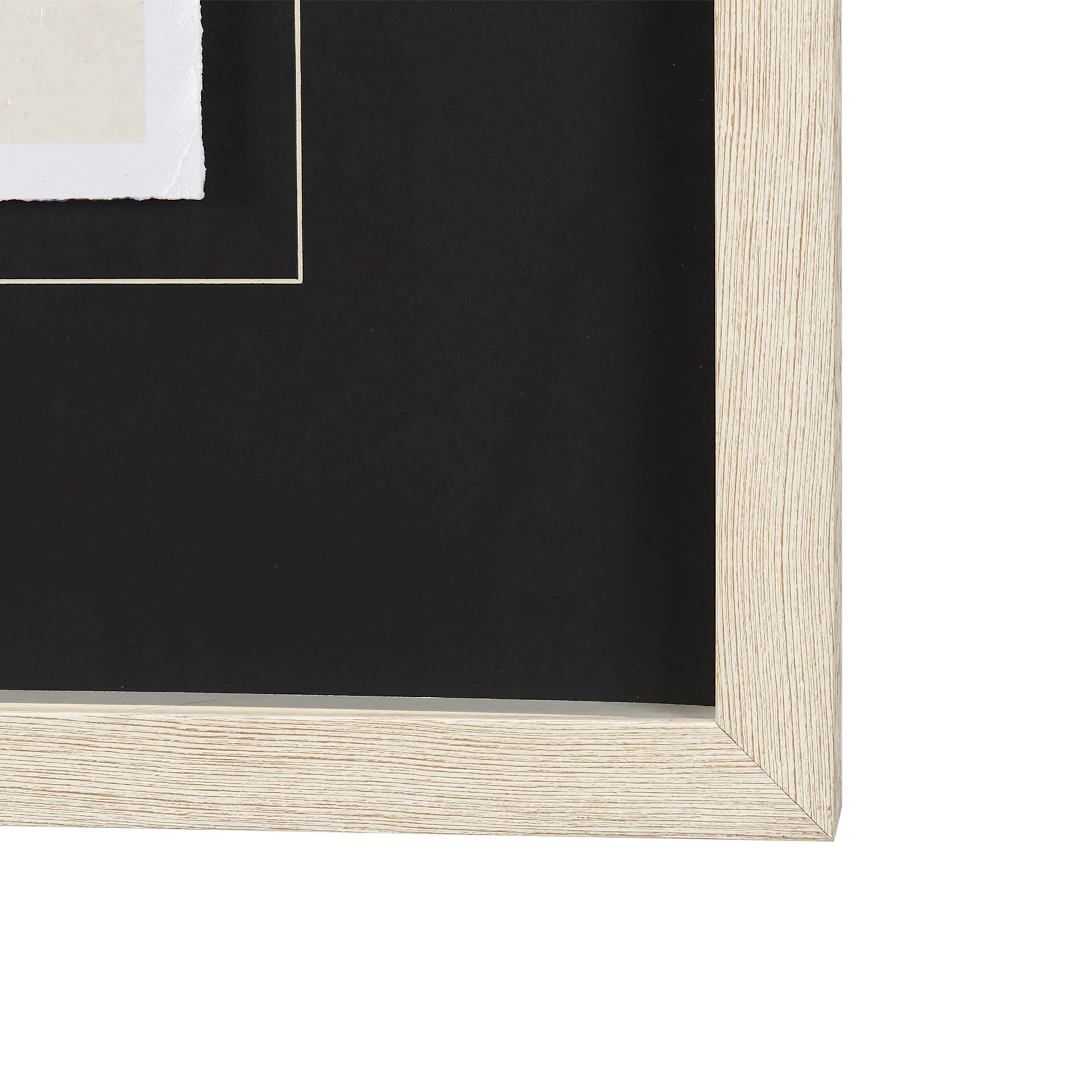 Lemon Branch Silhouette by Mercana Studio Hand Embellished Framed Art Print Matted under Glass — product photograph