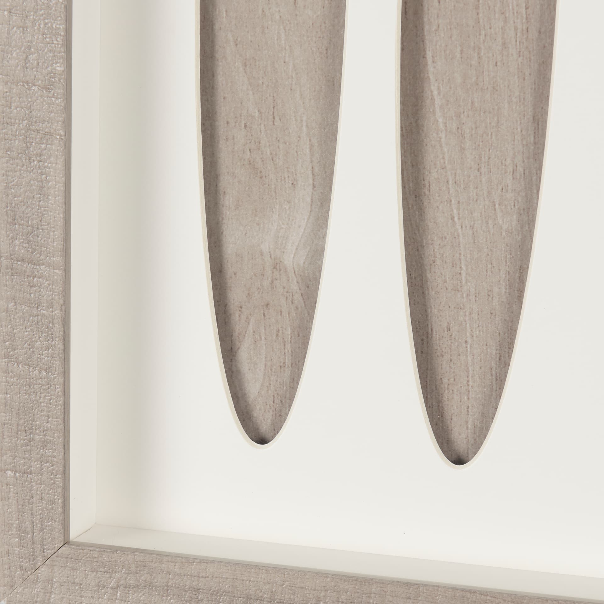 Wood Grain Silhouette IV by Studio M a Framed Art Print Matted under Glass — product photograph