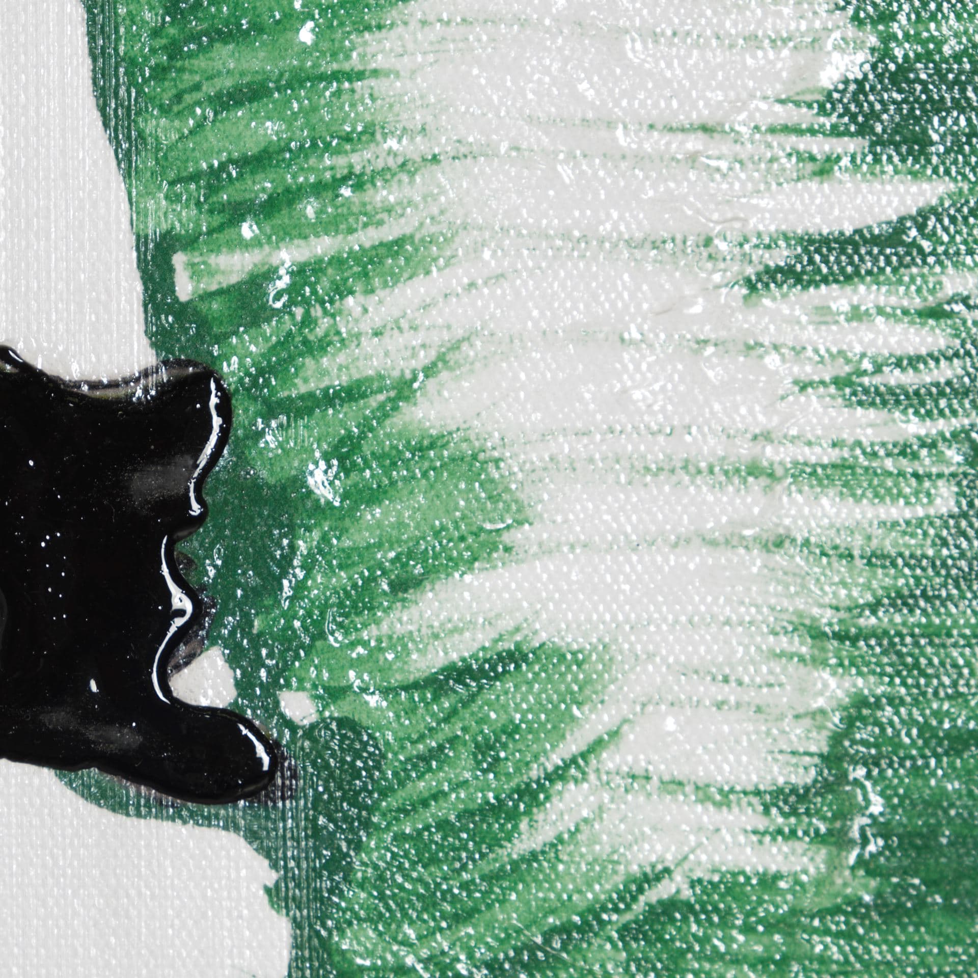 Cactus II by Mercana Studio a Hand Embellished Textured Framed Art Print Matted under Glass — product photograph