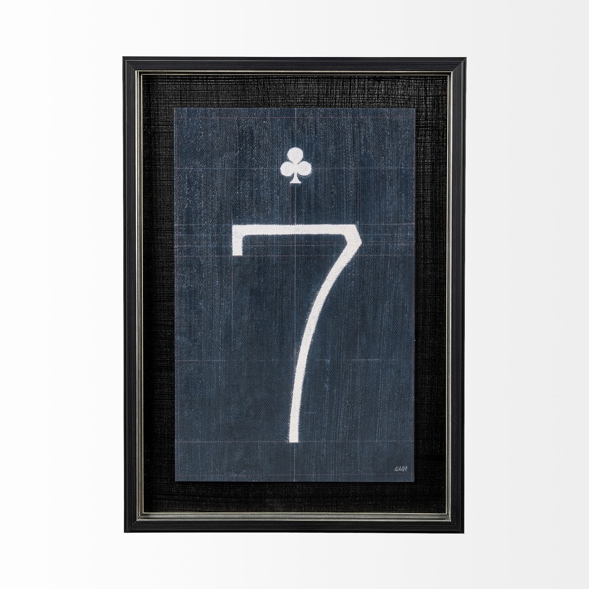 Value Collector 7 by Mercana Studio a Hand Embellished Textured Framed Art Print — product photograph