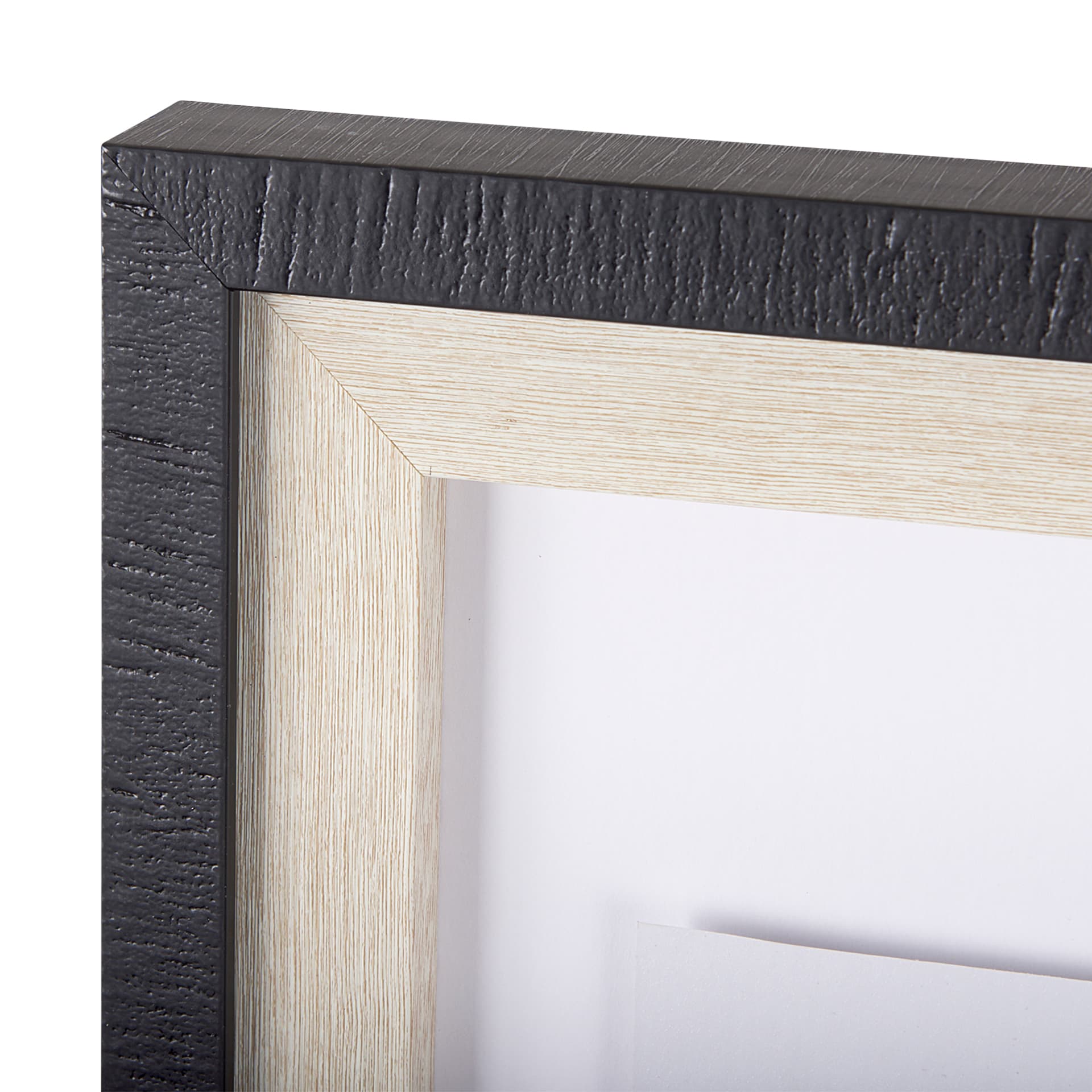 Pages I by Mercana Studio a Hand Embelished Textured Framed Art Print Matted under Glass — product photograph