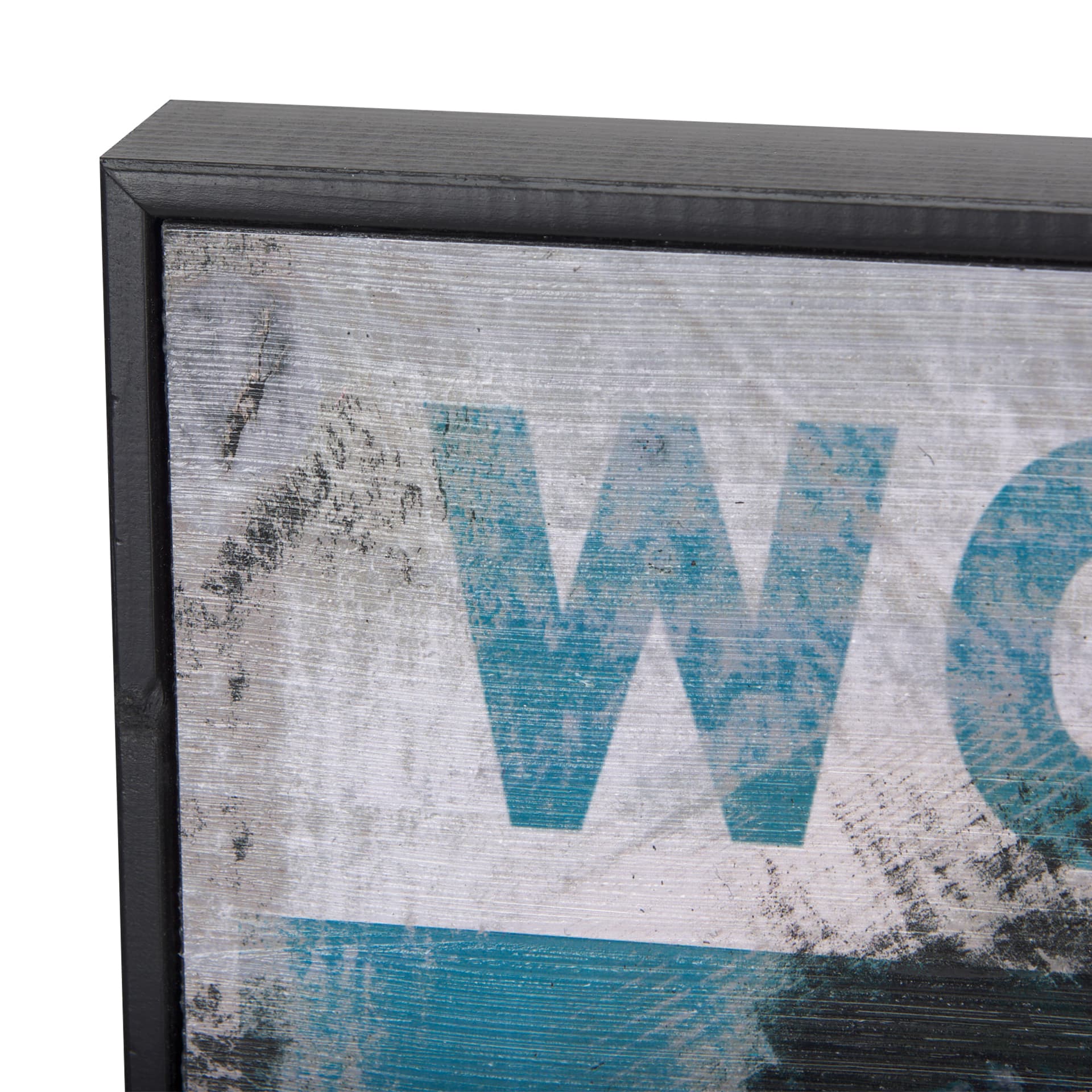 Work Like A Captain by Mercana Studio a Hand Embellished Textured Framed Art Print — product photograph