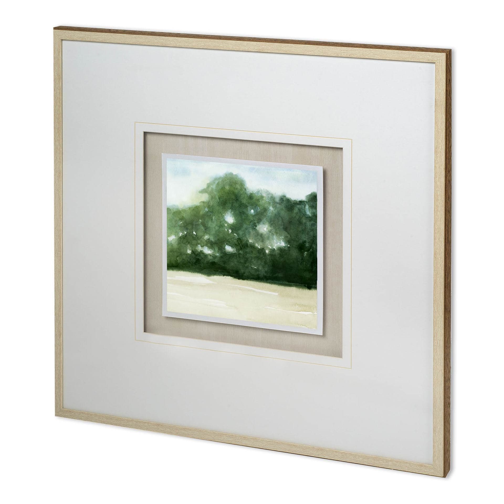 Loose Landscape II by Grace Popp a Hand Embellished Textured Framed Art Print Matted under Glass — product photograph