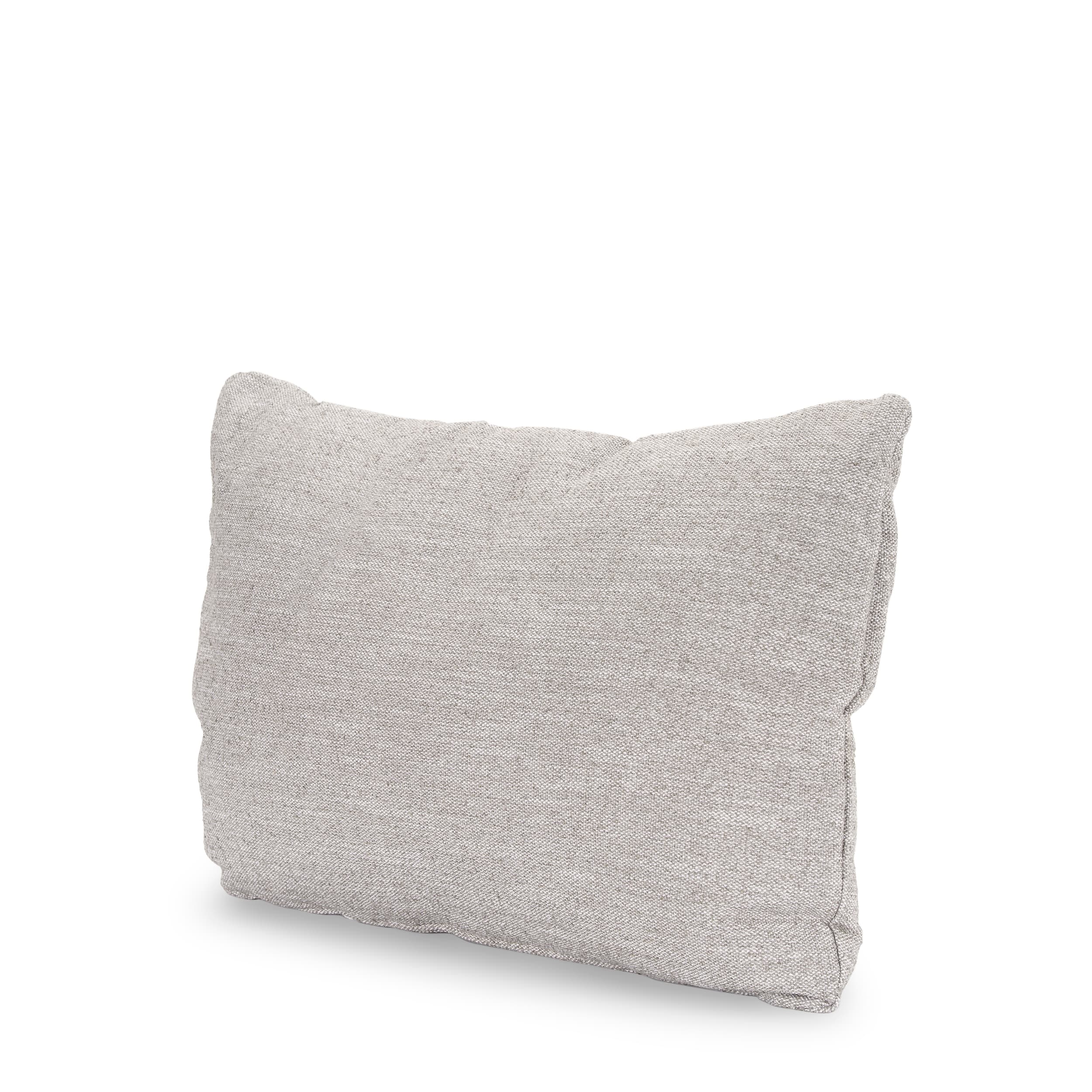 Halston Arm Pillow Light Gray Performance Fabric — product photograph
