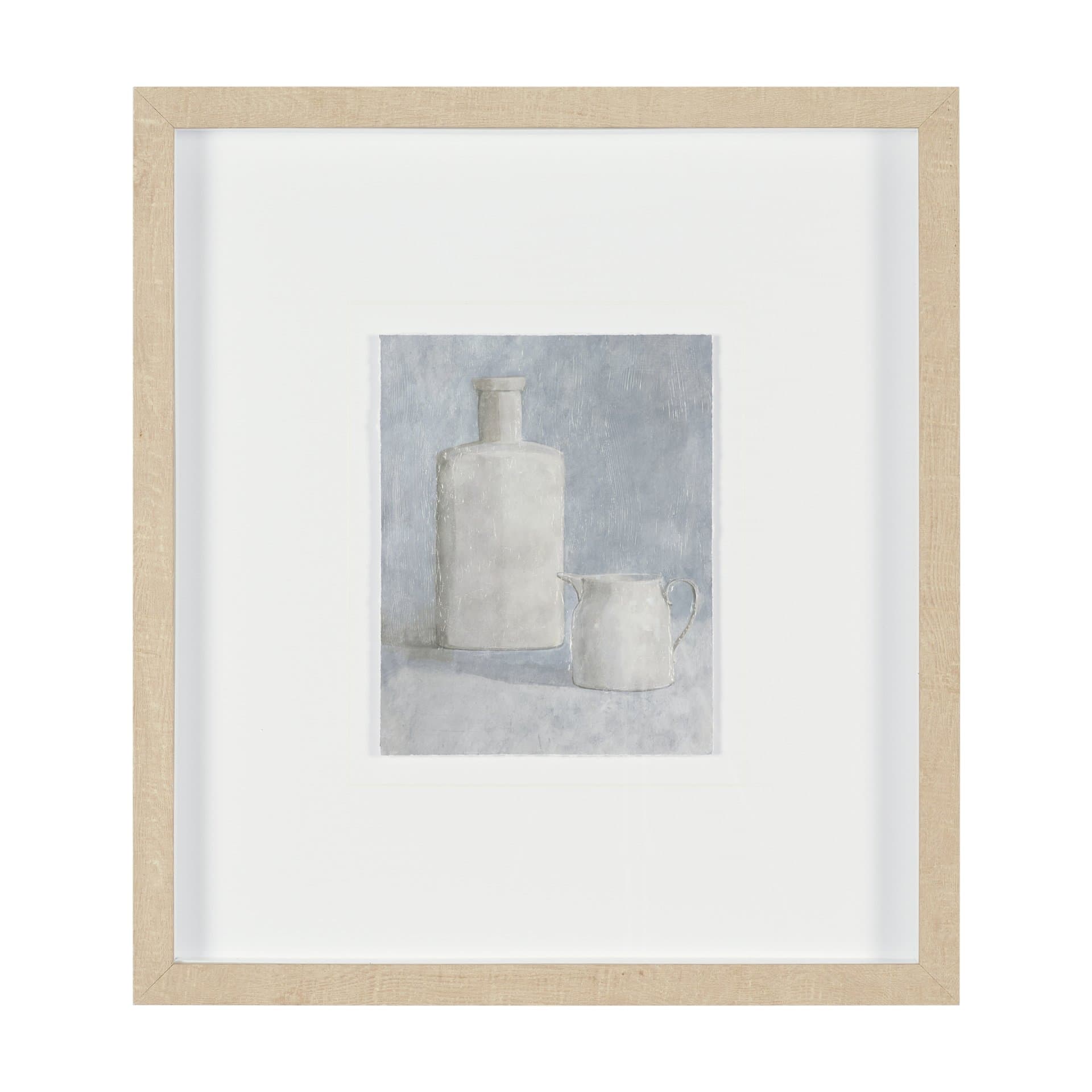 Studies in White and Ash: Study III by Mercana Studio Textured Framed Artwork Matted under Glass — product photograph