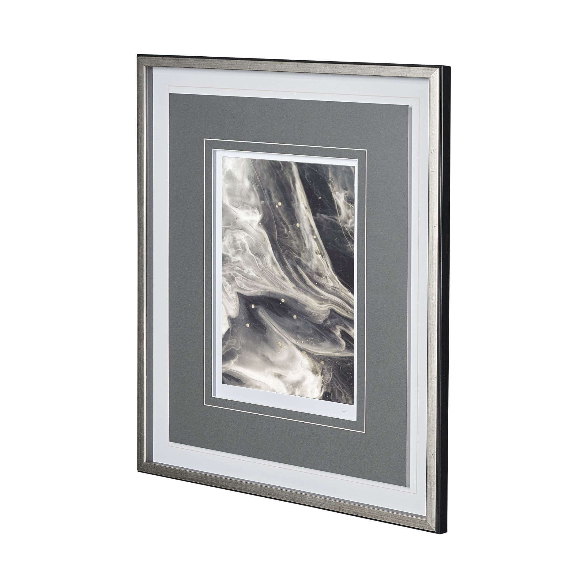 Greek Pitch II by Gabrielle Campbell a Hand Embellished Textured Framed Art Print Matted under Glass — product photograph