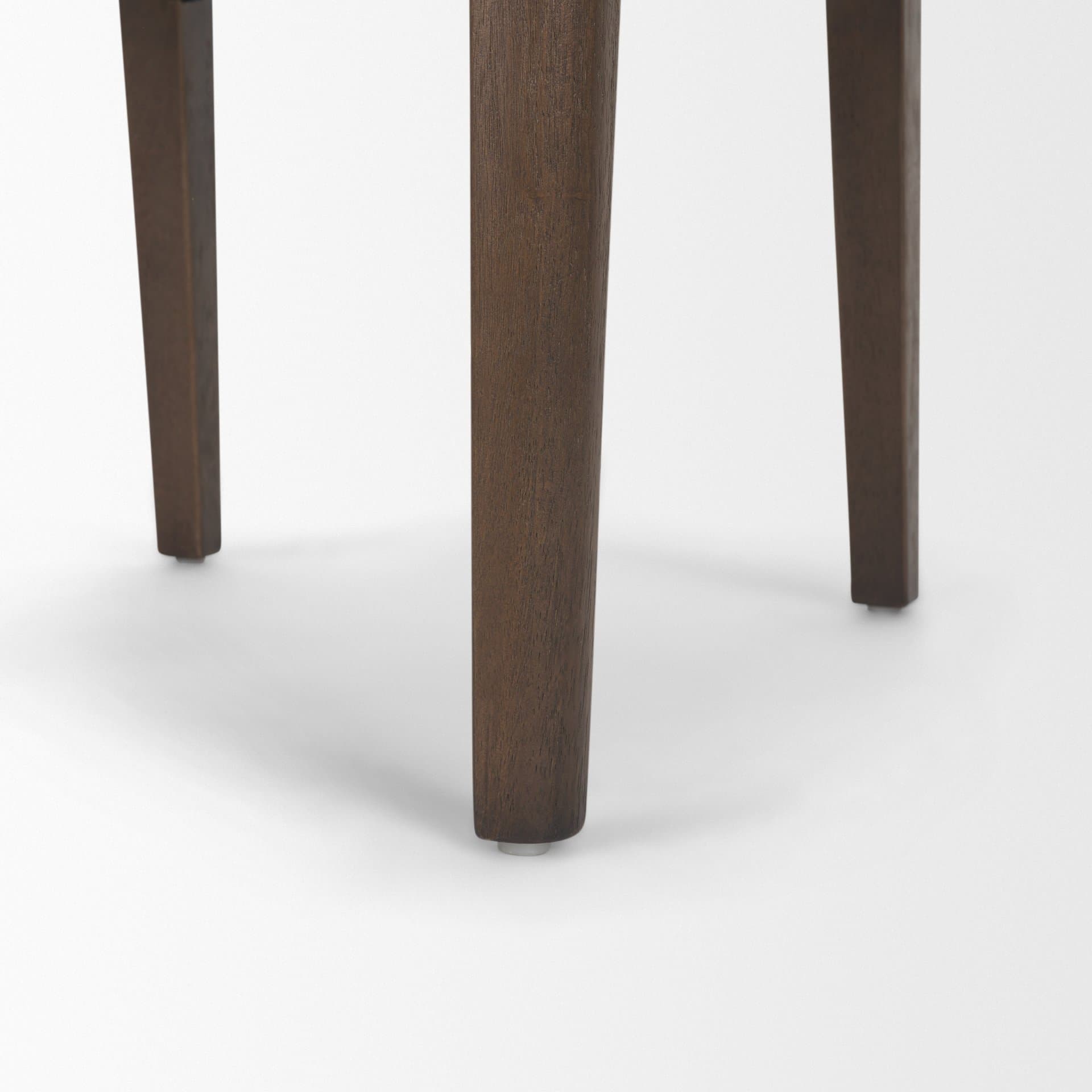 Martie Rounded Back Dining Side Chair | Fabric w/ Wood — product photograph