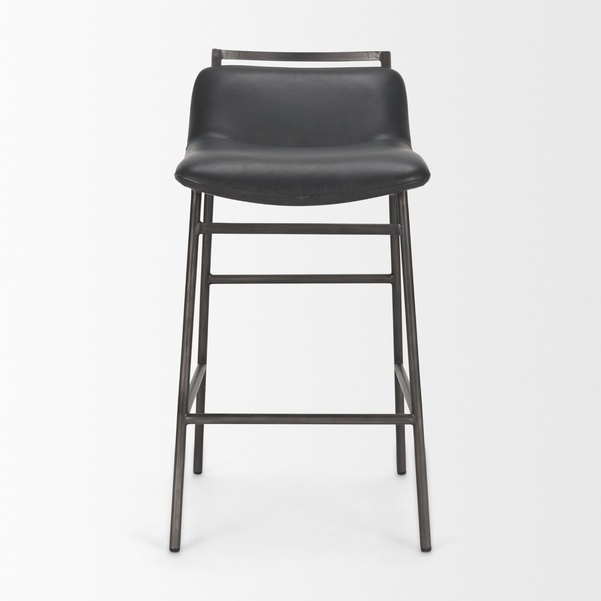 Kavalan Backless 33.5in Seat Counter Stool | Chocolate Leather — product photograph