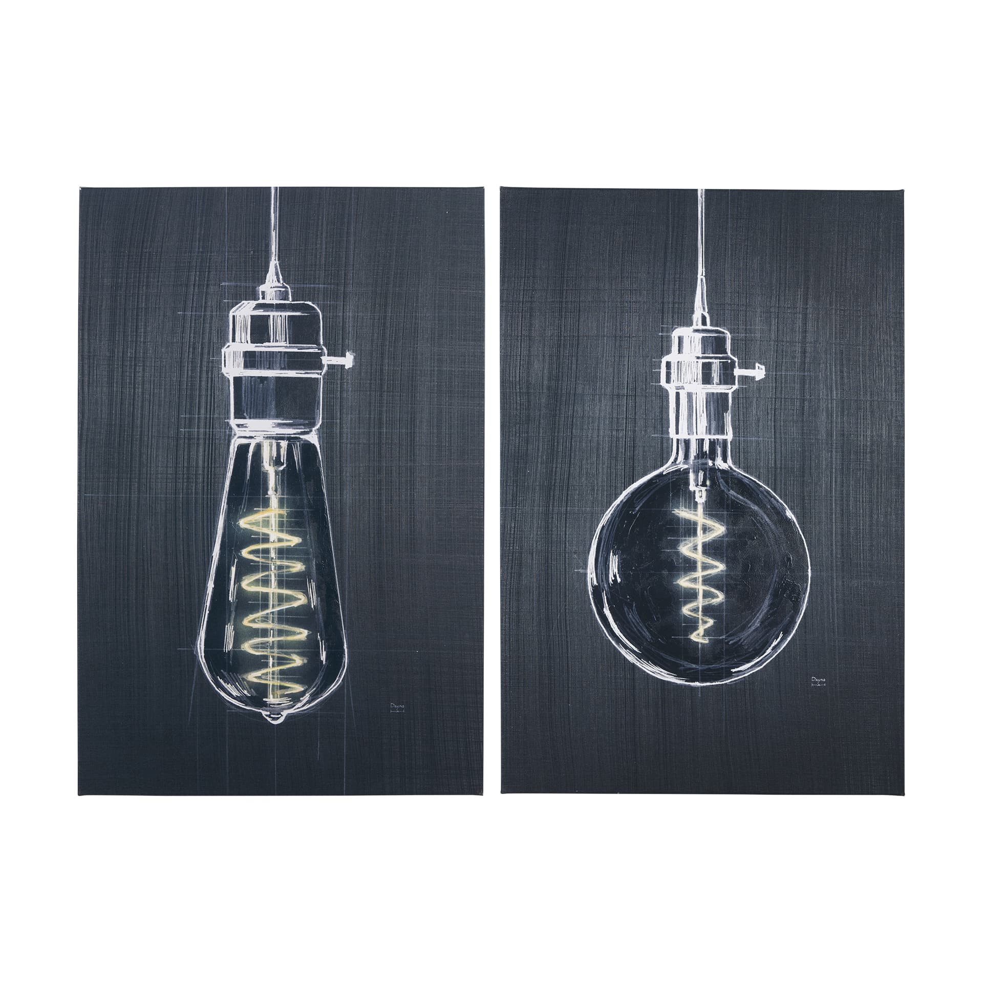 Bright Idea I by Mercana Studio a Hand Embellished Textured Canvas — product photograph