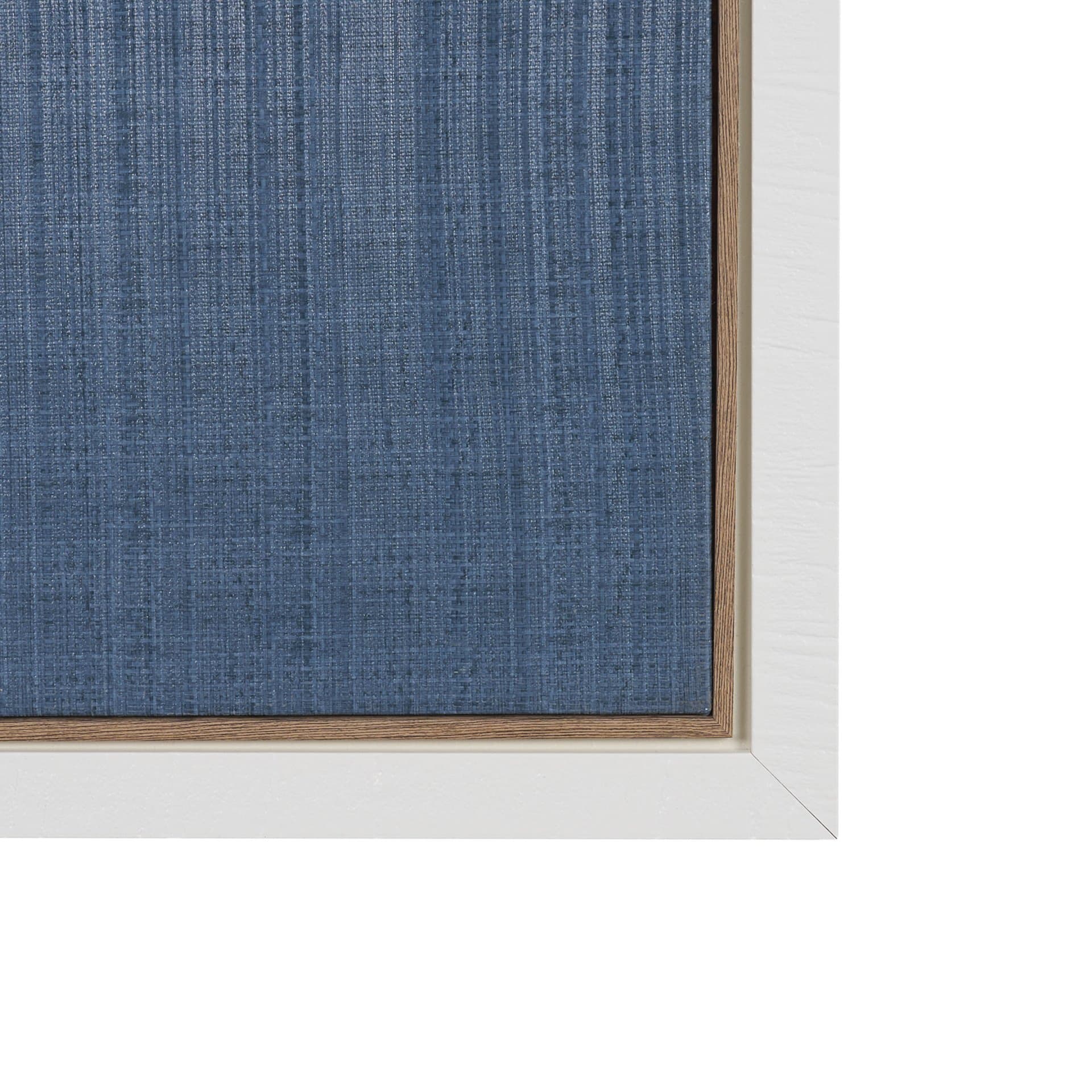 Palm Shadow II (Blue) by Mercana Studio Hand-Embellished Textured Framed Canvas Artwork — product photograph