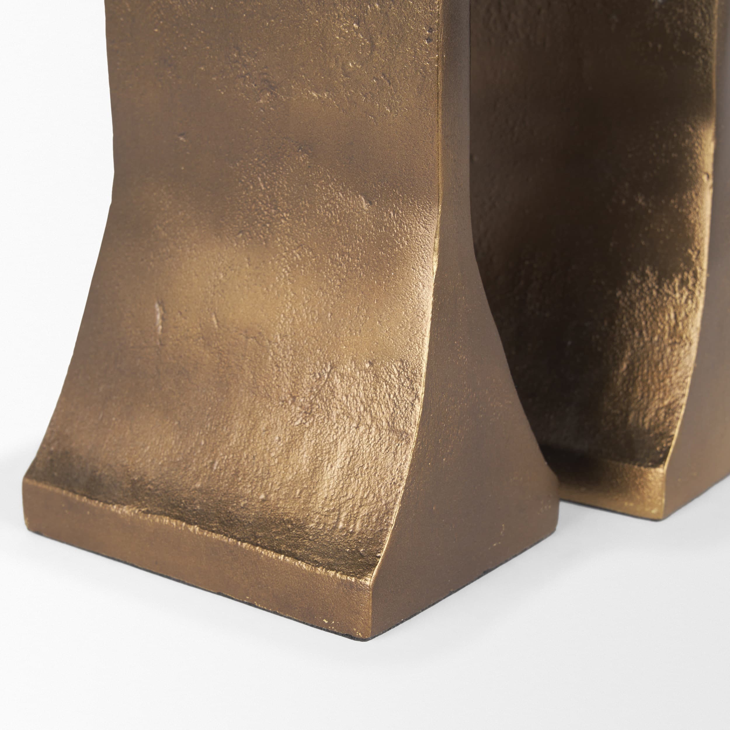 Polli Antiqued Gold w/ Matte Black Metal Taper Candleholders (Set of 2) — product photograph