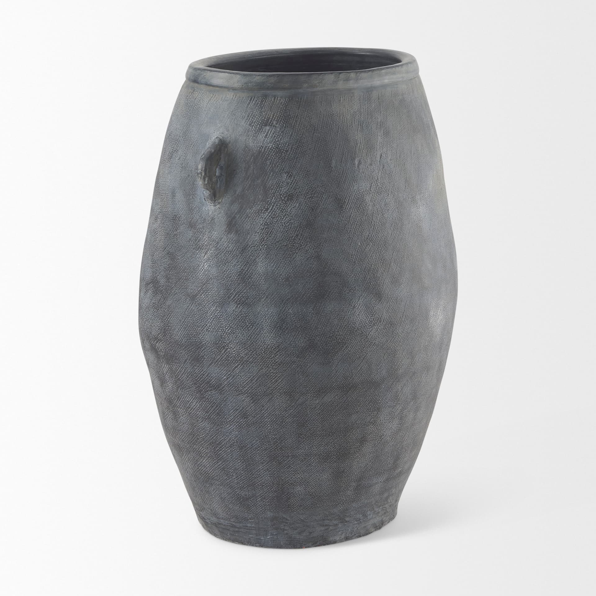 Zuma 27.2L x 20.5W x 31.9H Dark Gray Ceramic Floor Vase — product photograph