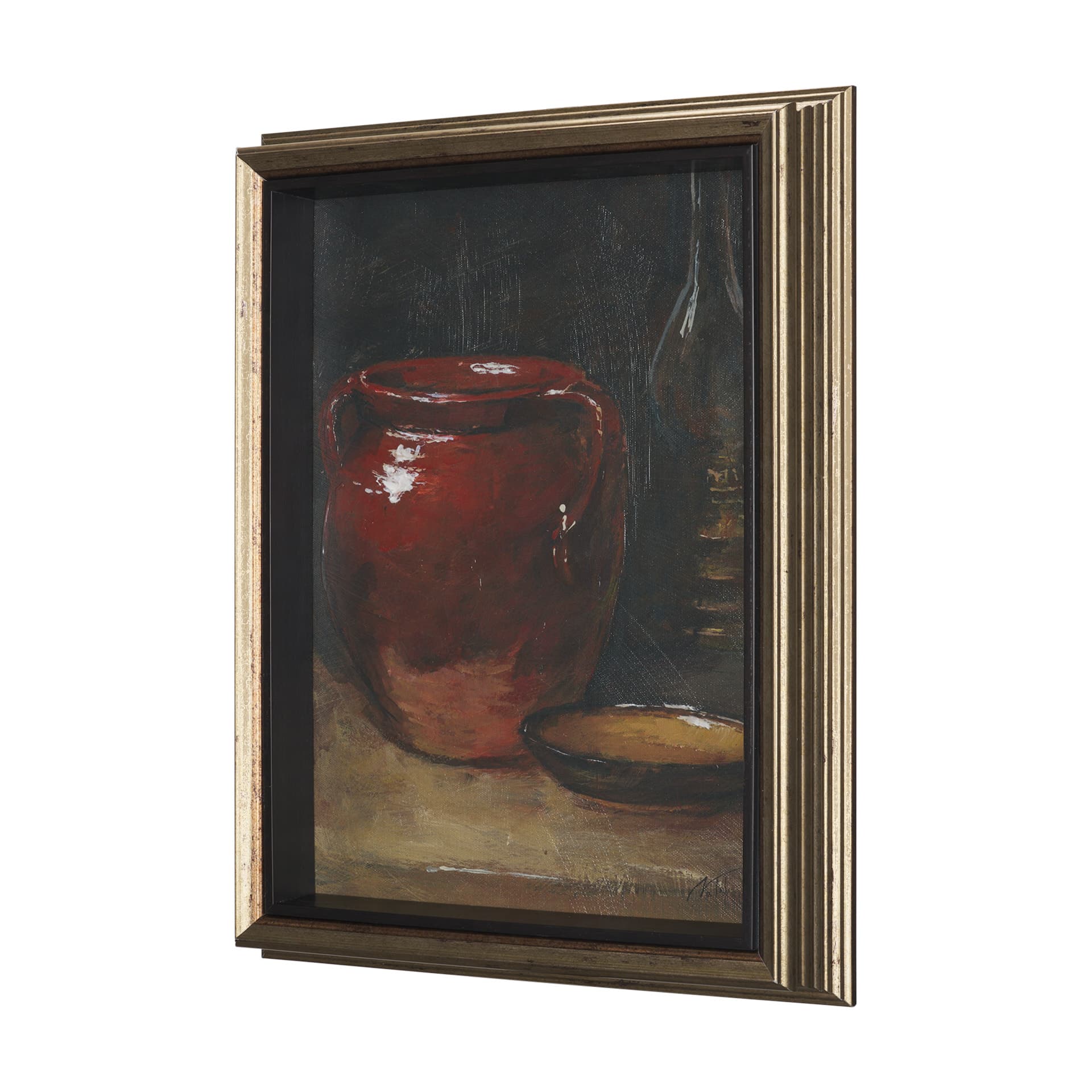 Vintage Crock (Set of 2) by Mercana Studio a Hand Embellished Framed Art Print — product photograph