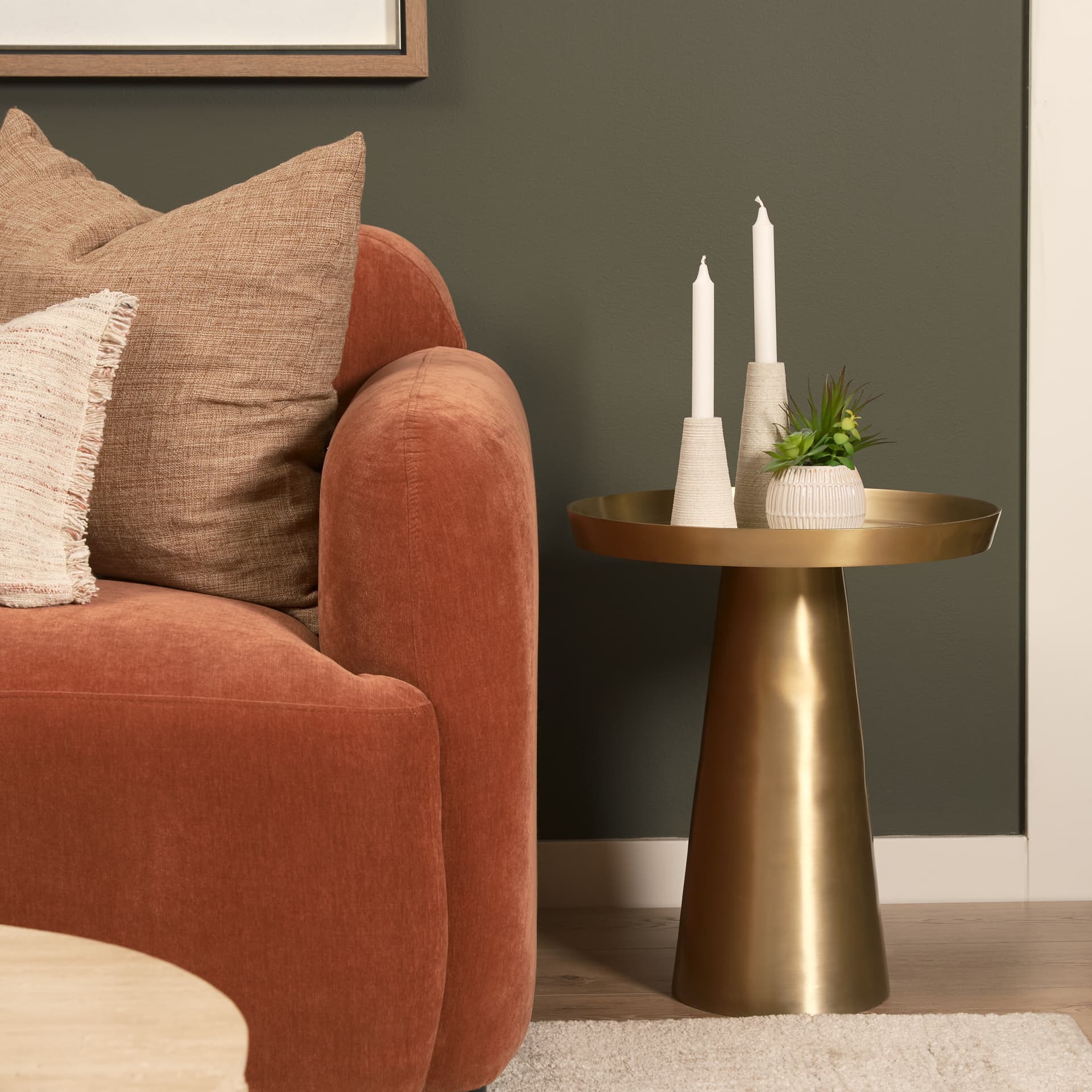 Cono Off-White Marble Cone Shaped Candle Holders (Set of 2) — product photograph