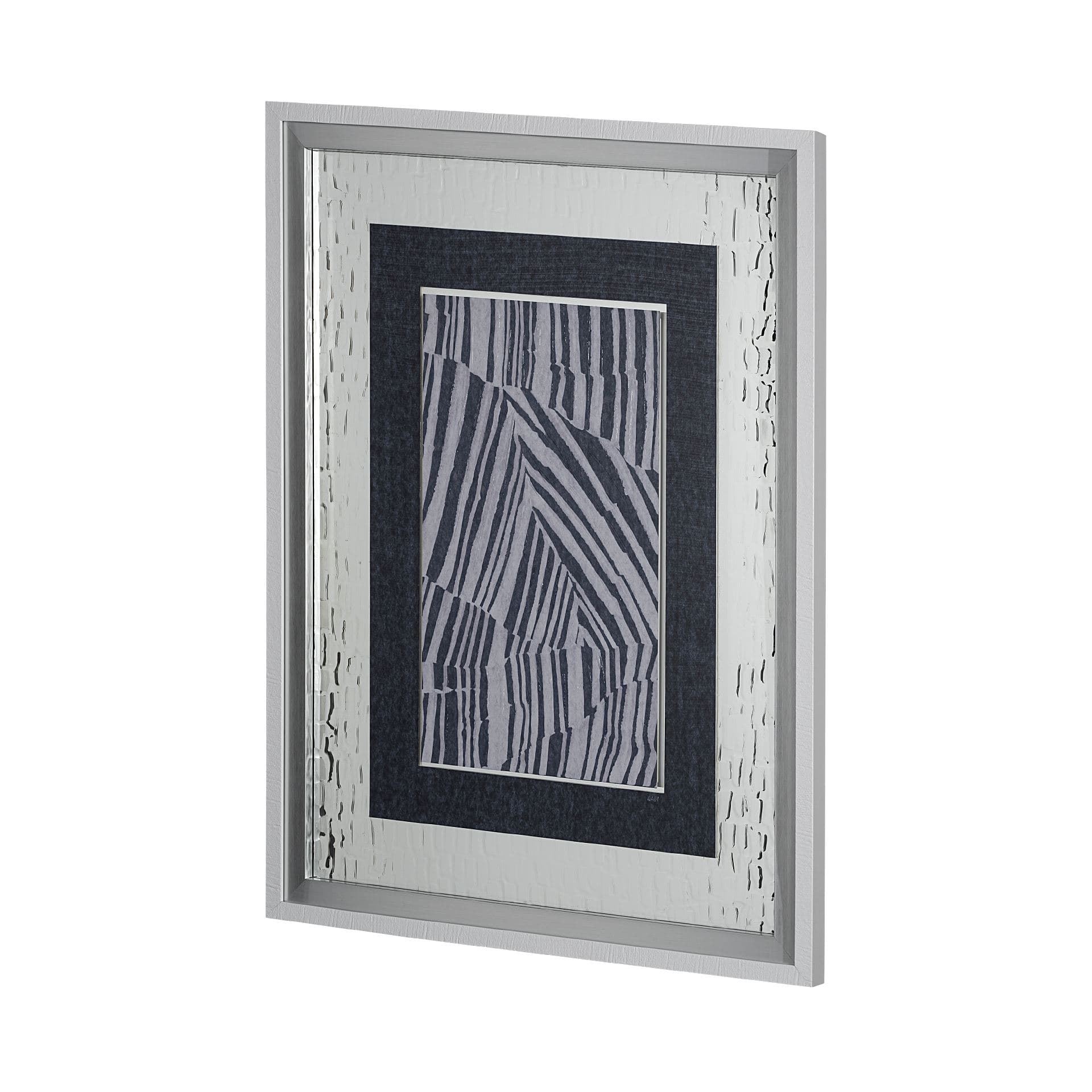 Corduroy I by Alarm a Hand Embellished Textured Framed Art Print Matted under Glass — product photograph