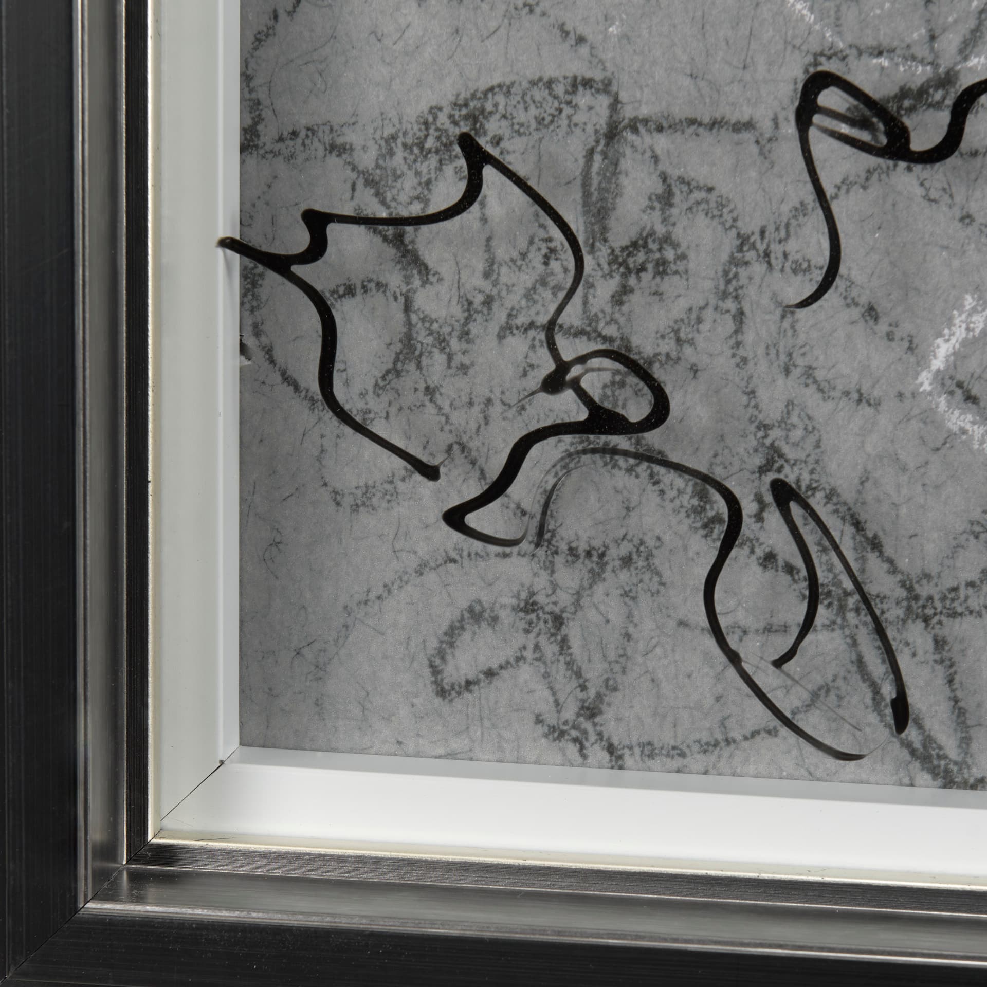 Farm view sketch I by Mercana Studio a Hand Embellished Textured Framed Art Print Matted under Glass — product photograph